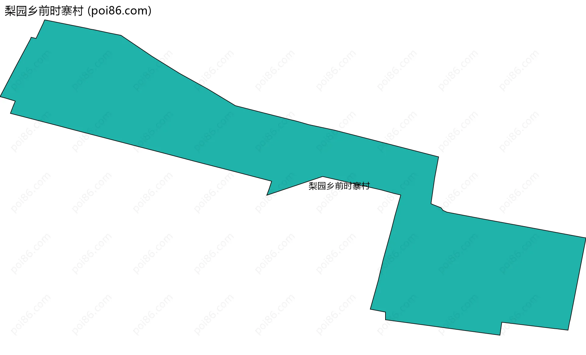 梨园乡前时寨村边界地图
