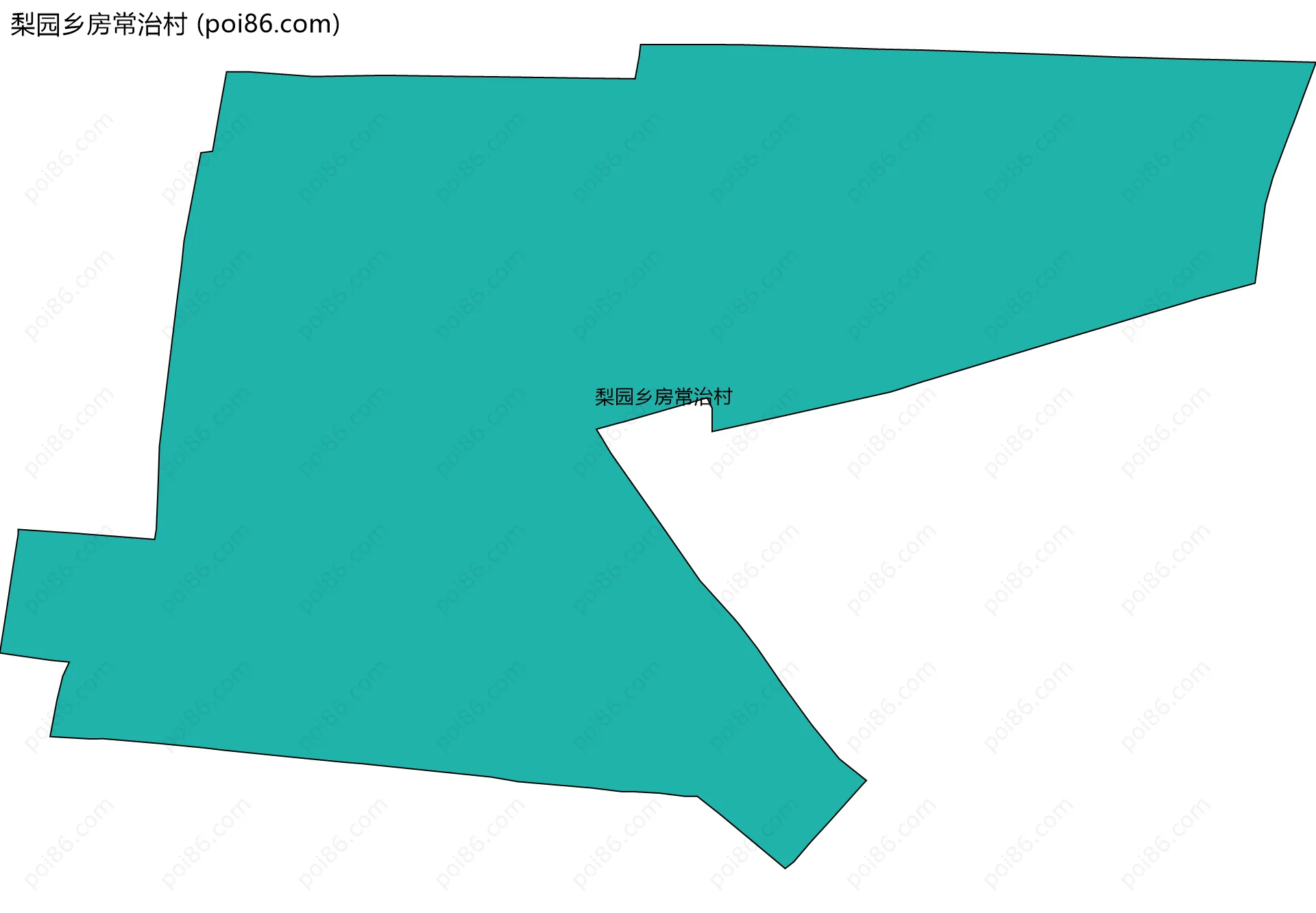 梨园乡房常治村边界地图