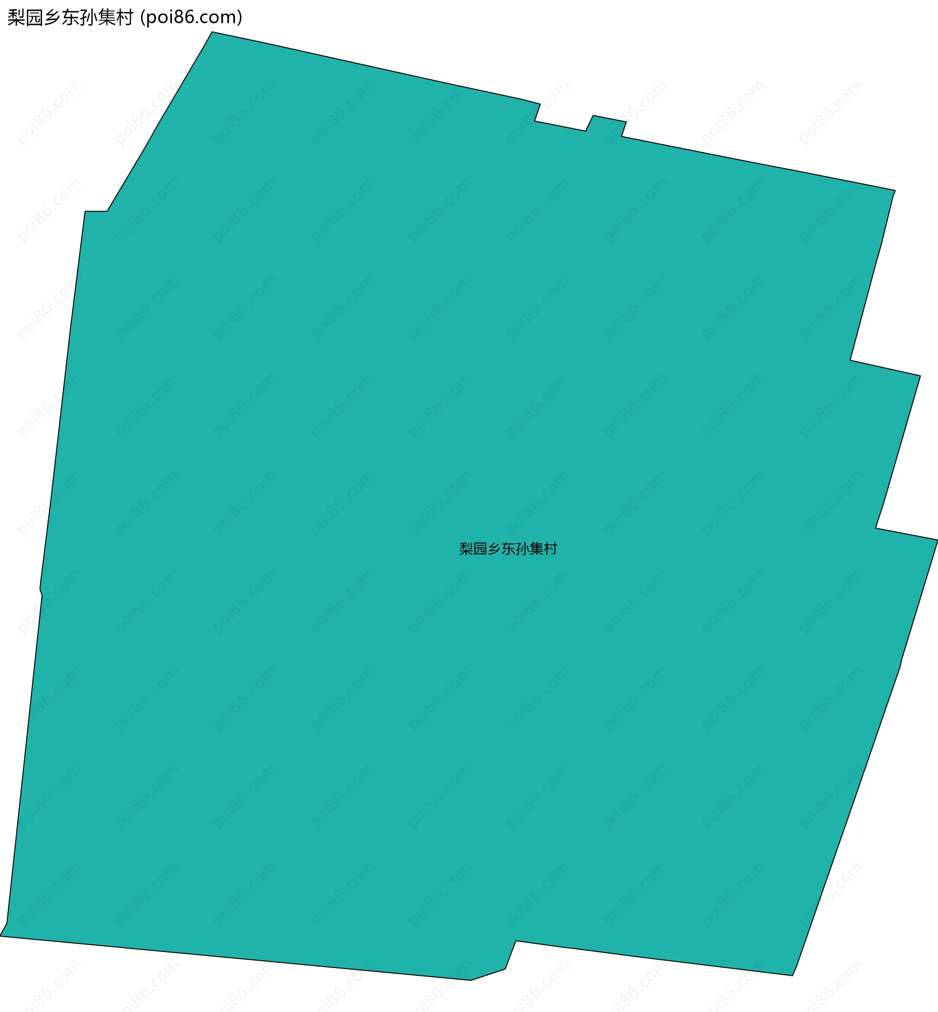 梨园乡东孙集村边界地图