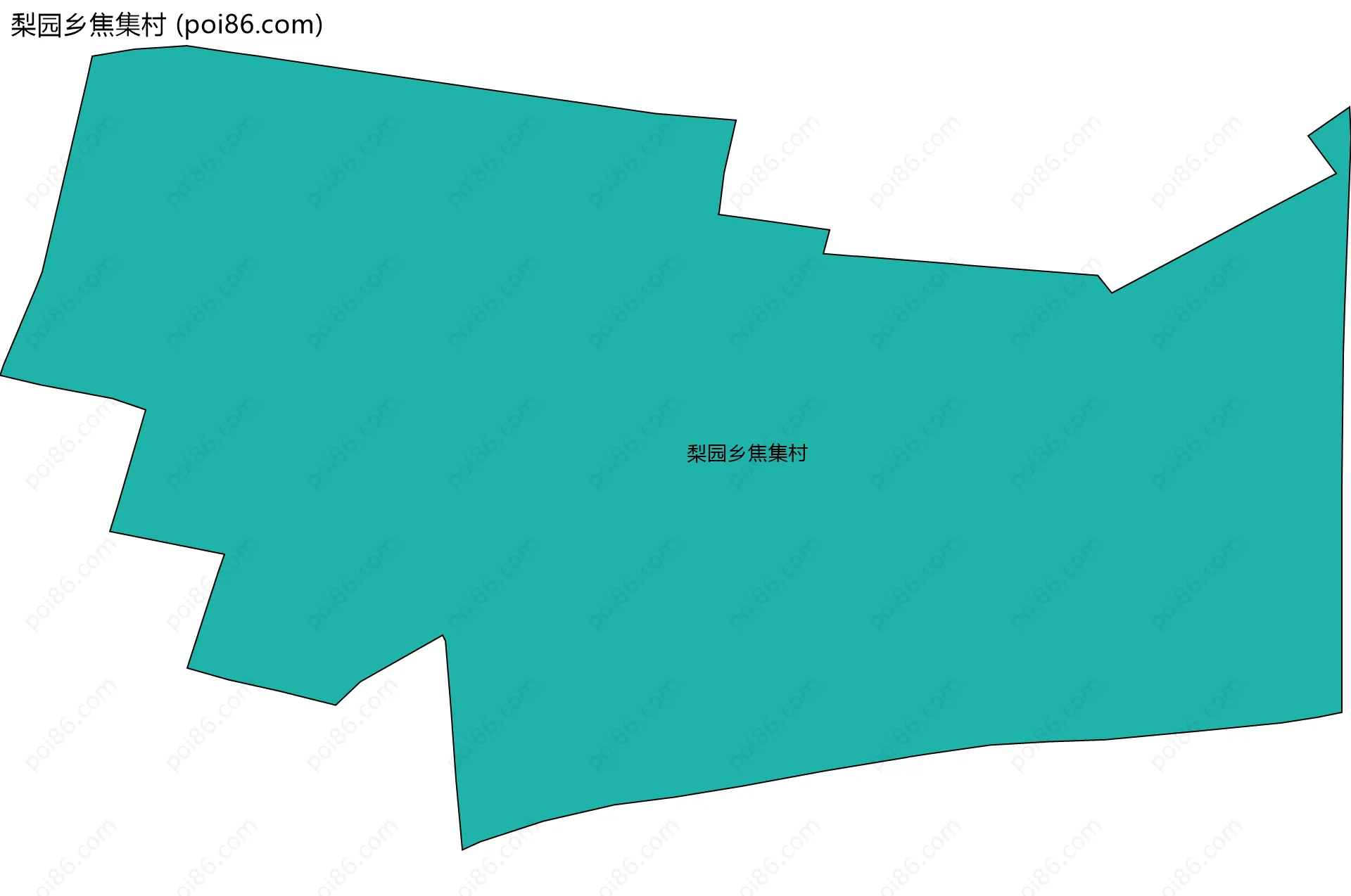 梨园乡焦集村边界地图