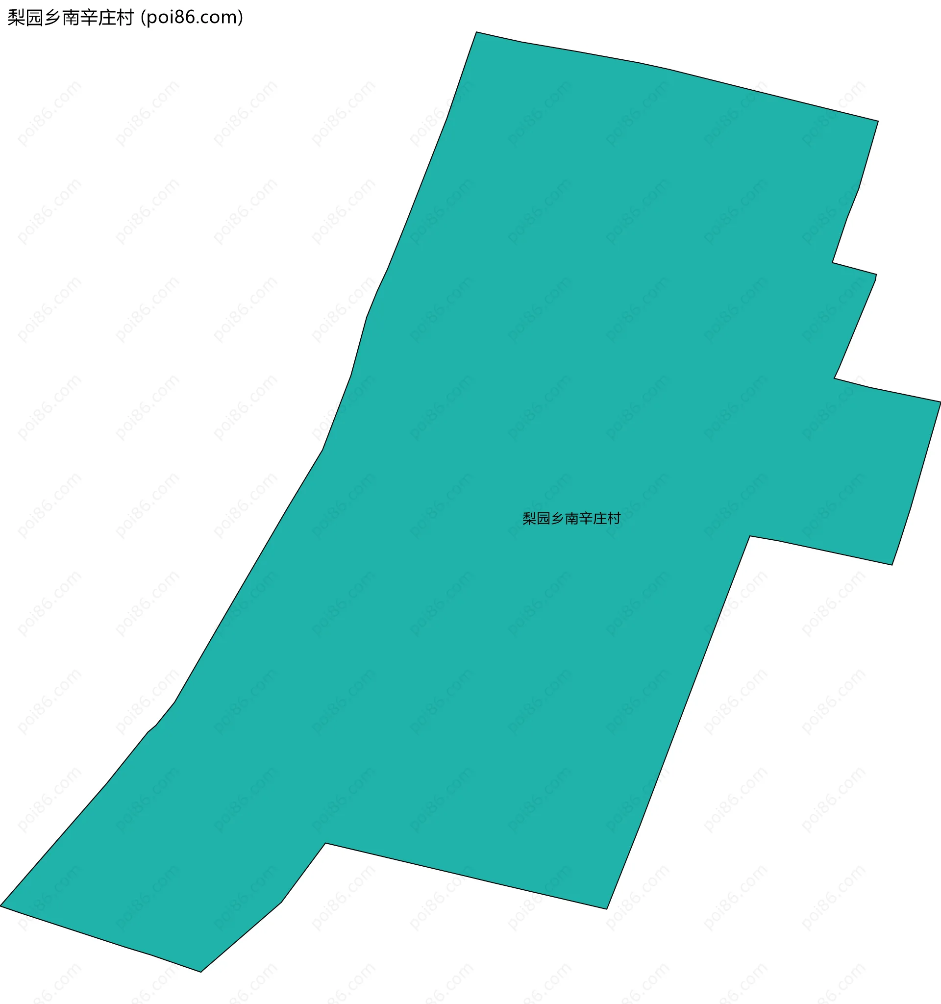 梨园乡南辛庄村边界地图