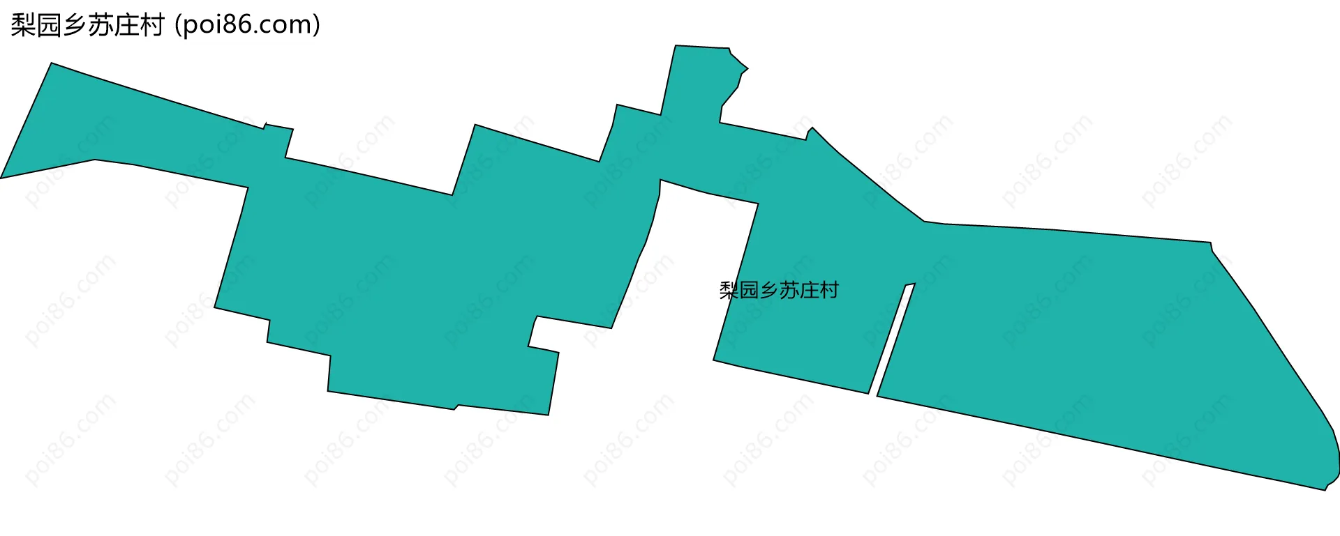 梨园乡苏庄村边界地图