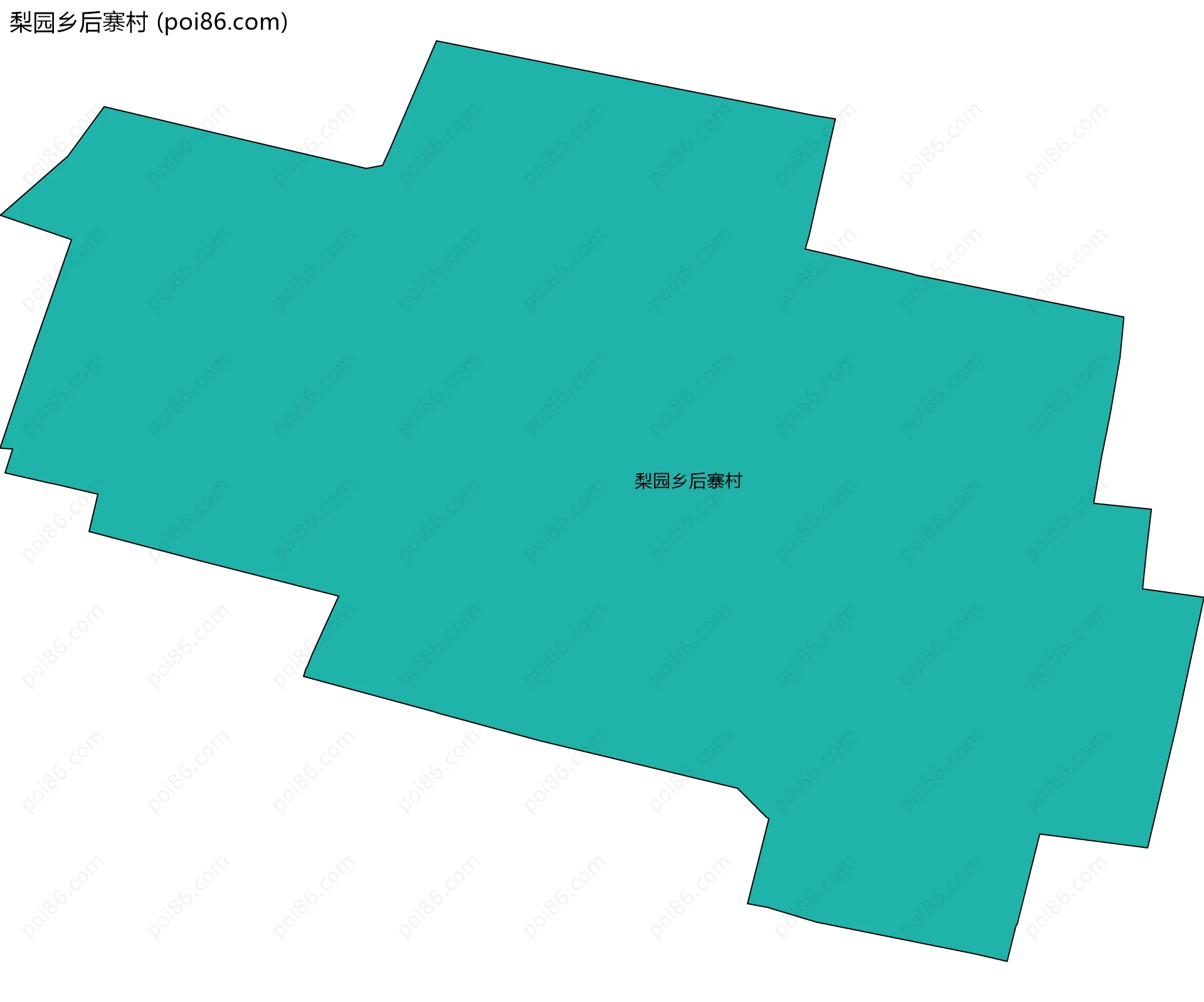 梨园乡后寨村边界地图