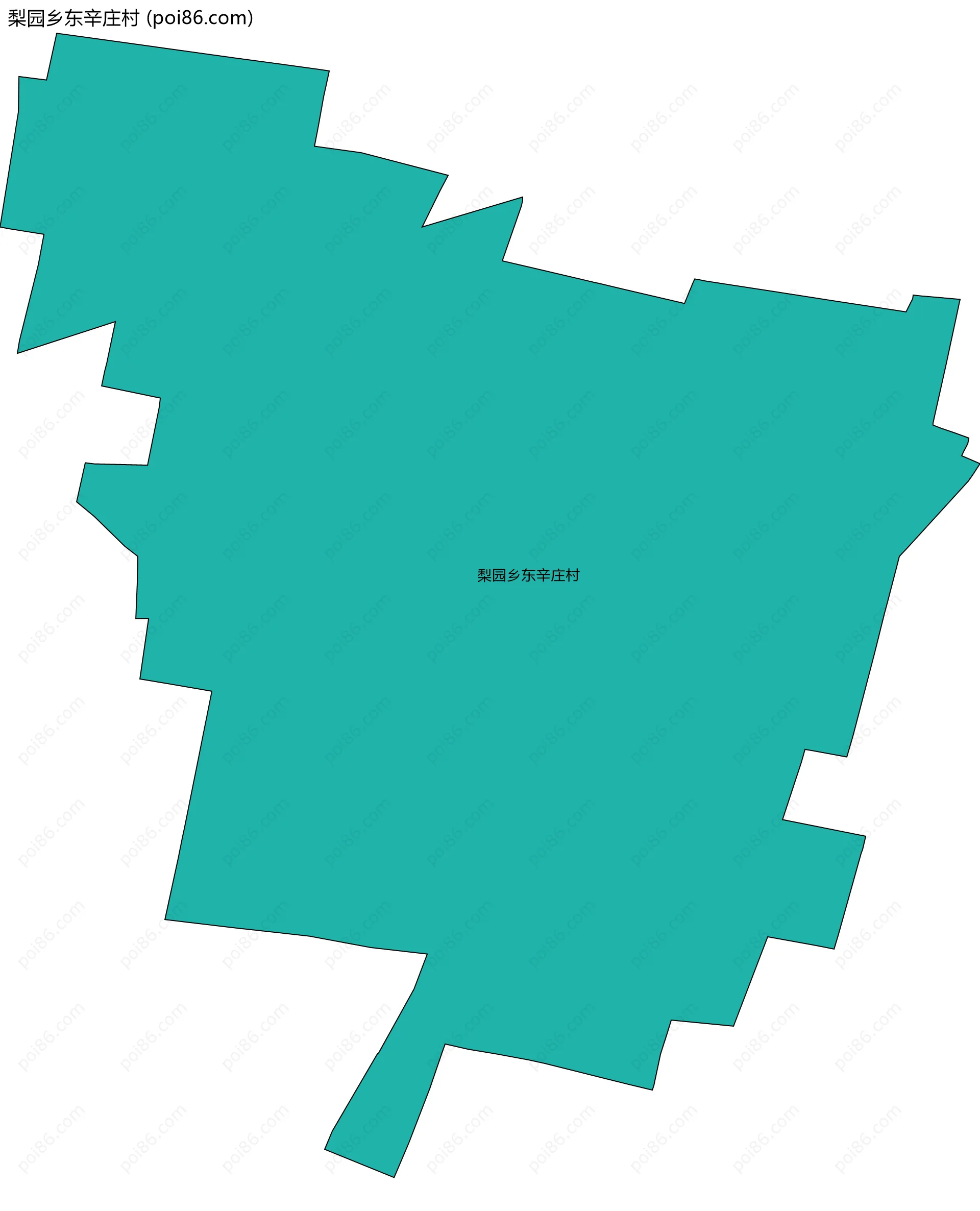 梨园乡东辛庄村边界地图