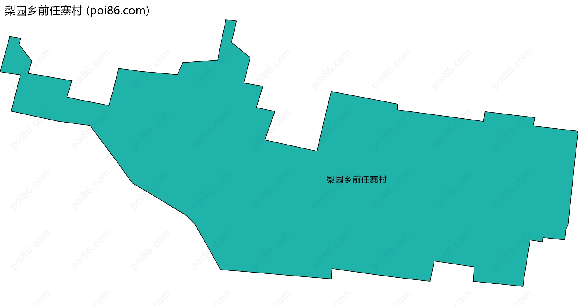 梨园乡前任寨村边界地图