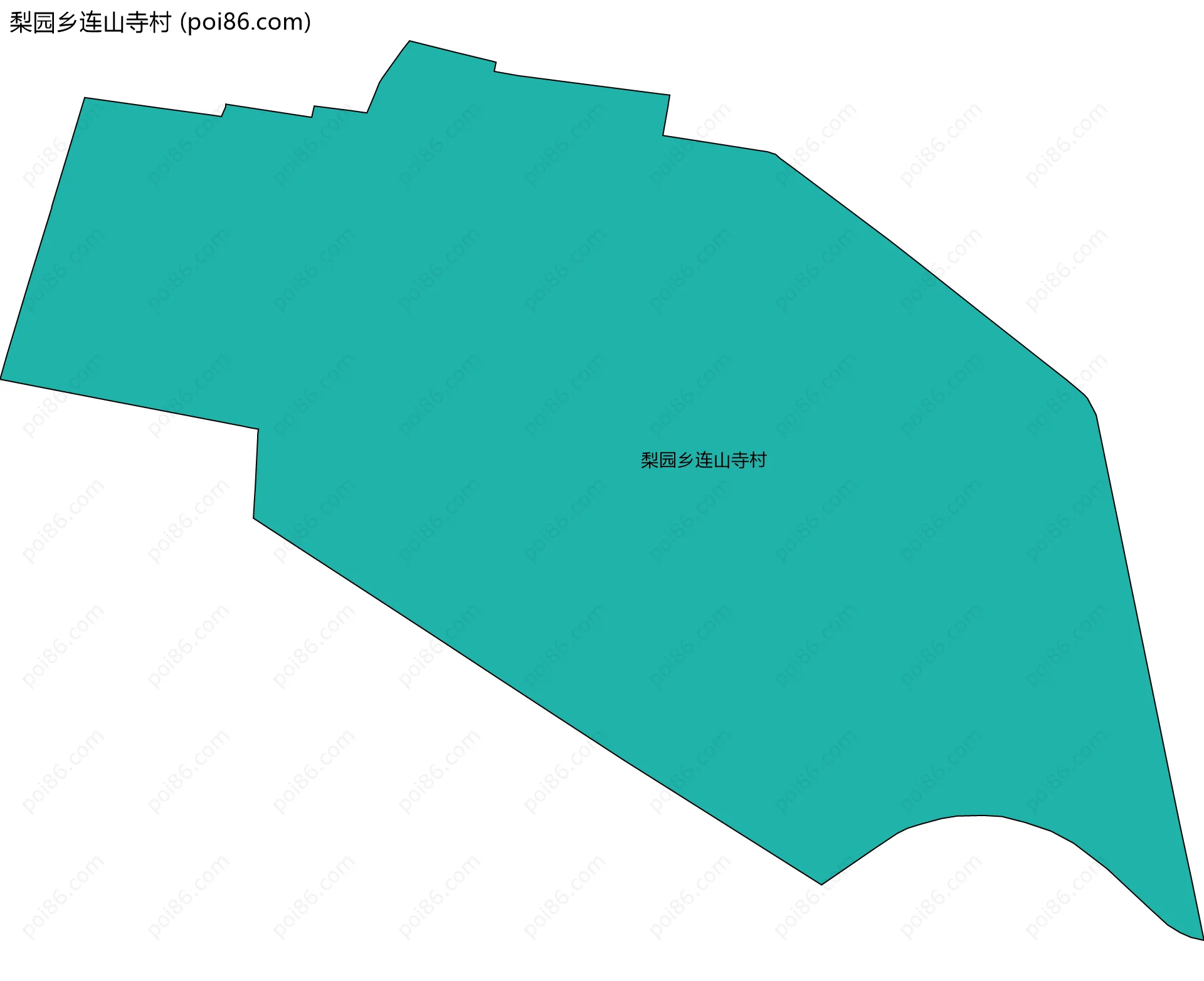 梨园乡连山寺村边界地图