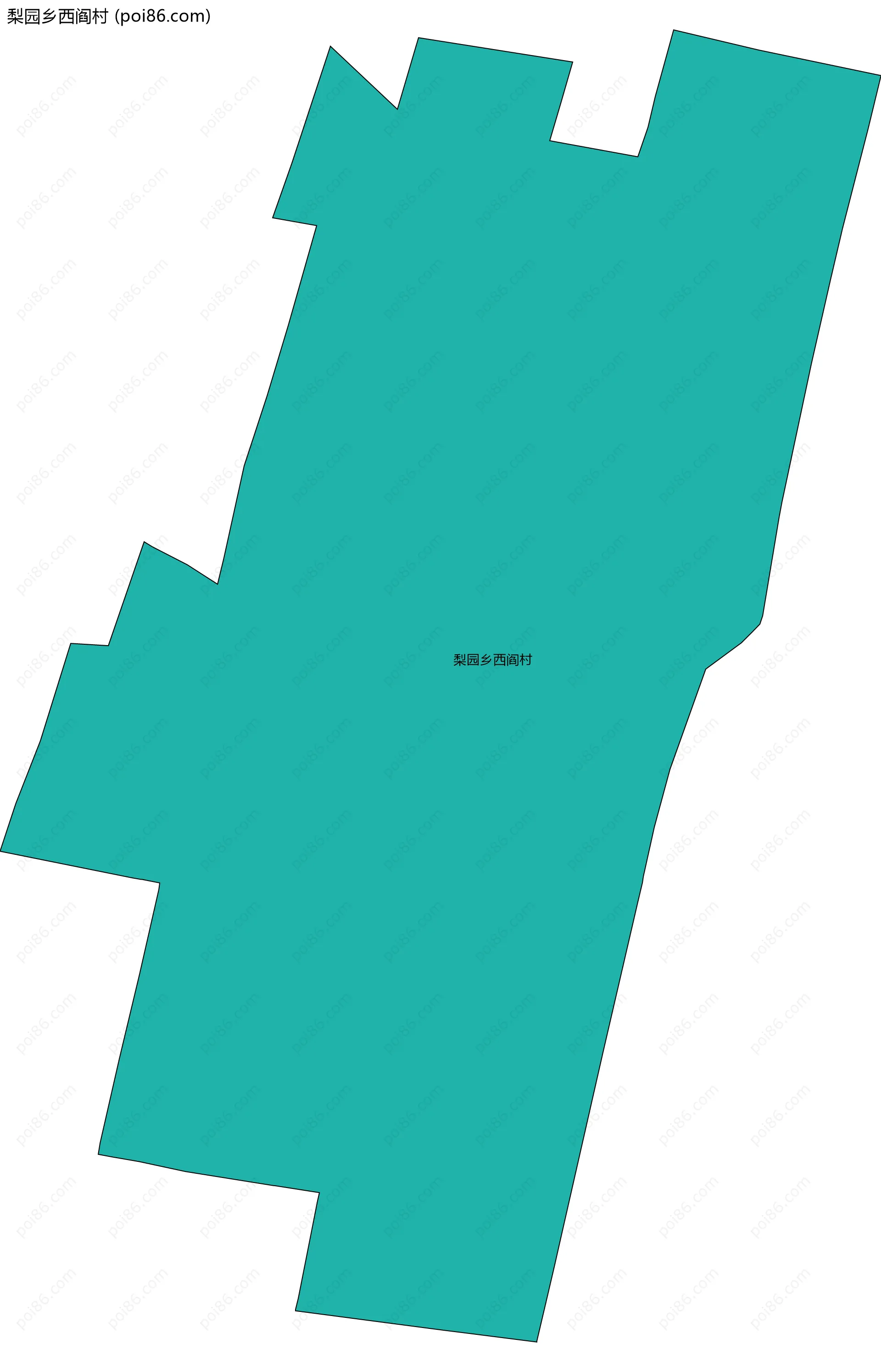 梨园乡西阎村边界地图