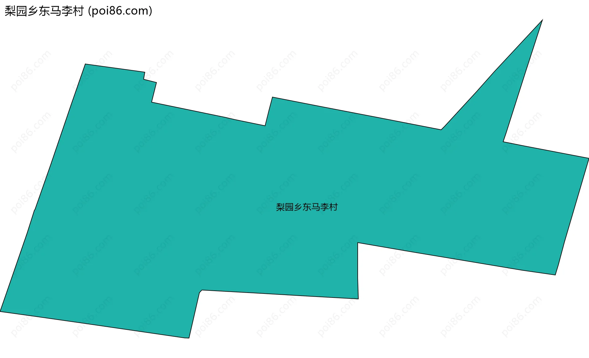 梨园乡东马李村边界地图
