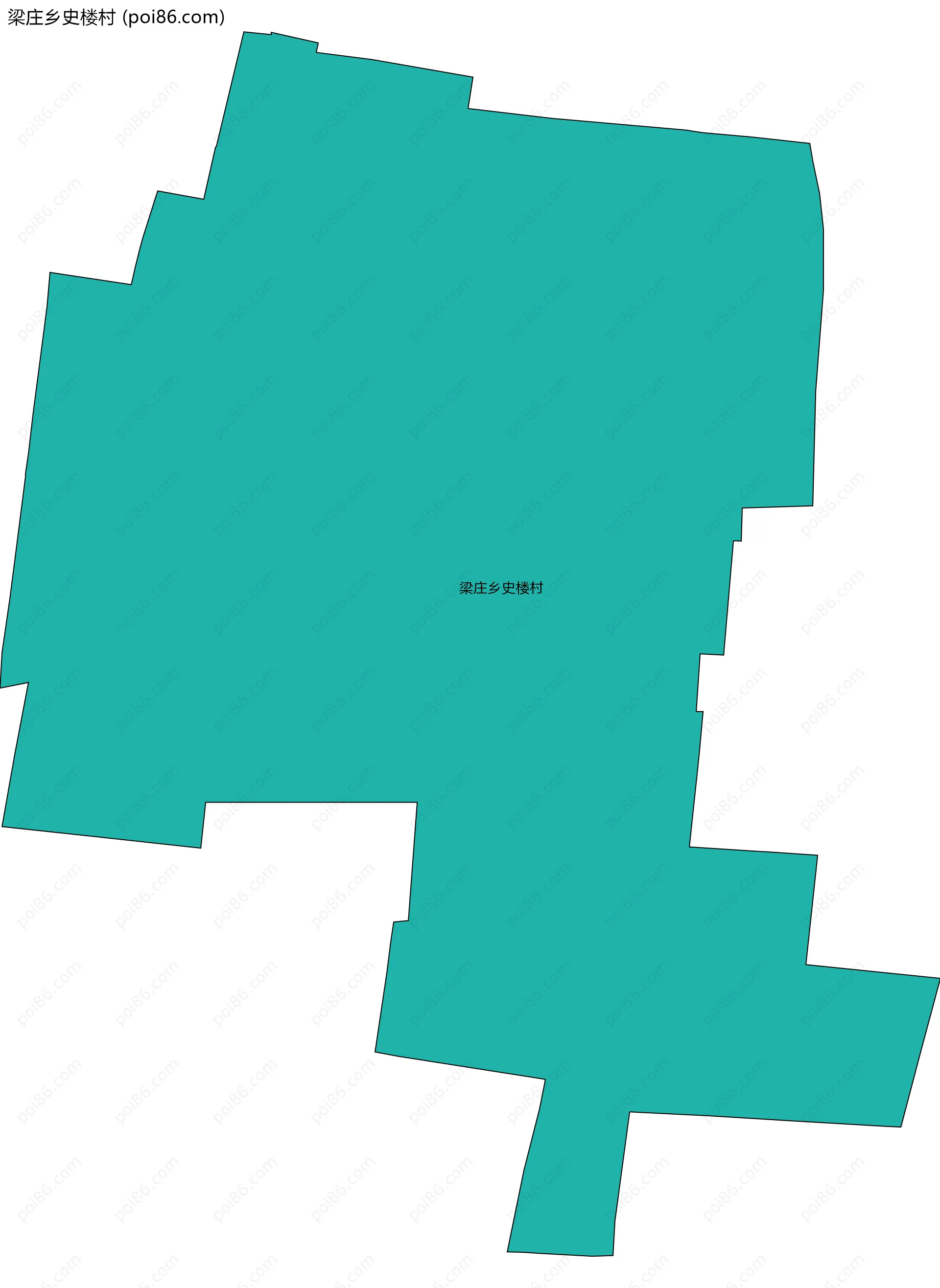 梁庄乡史楼村边界地图