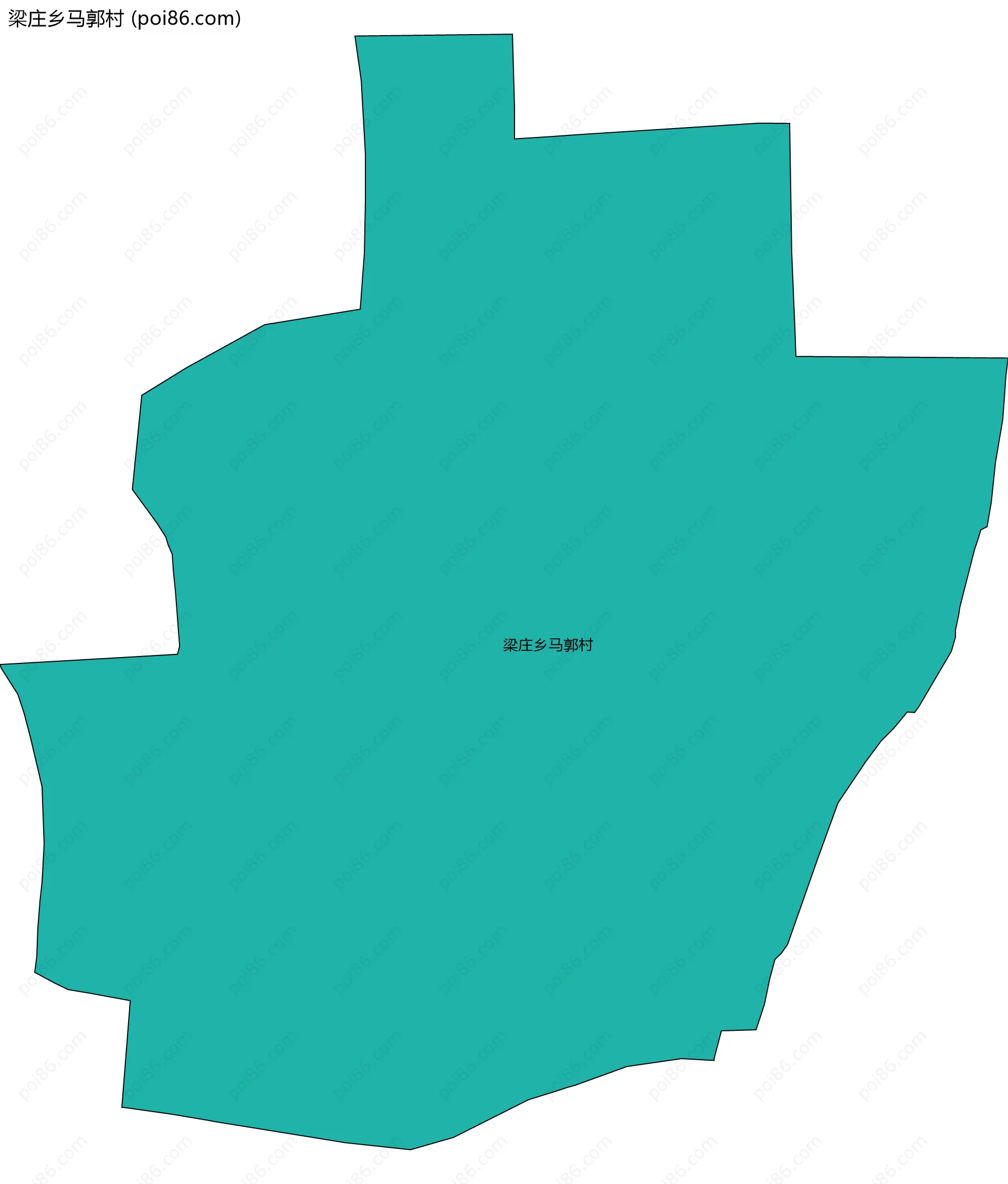 梁庄乡马郭村边界地图