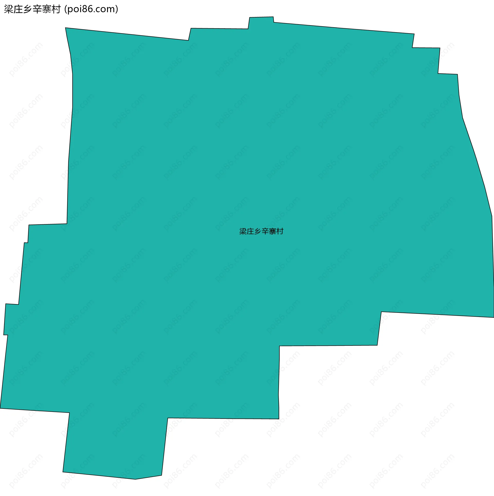 梁庄乡辛寨村边界地图