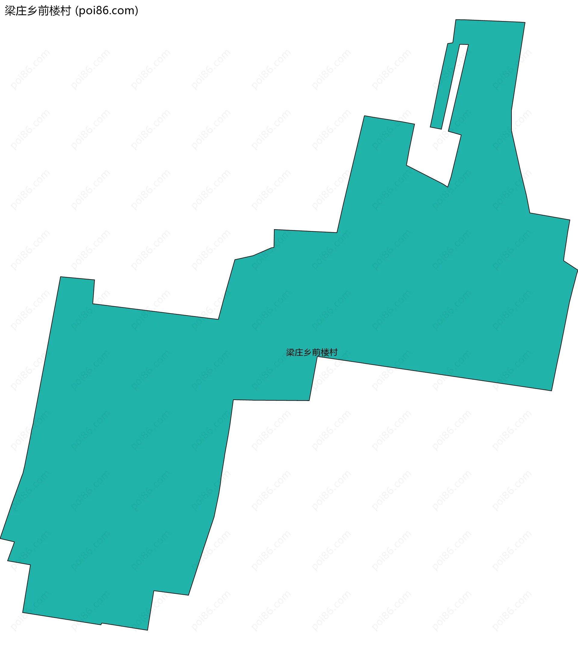 梁庄乡前楼村边界地图