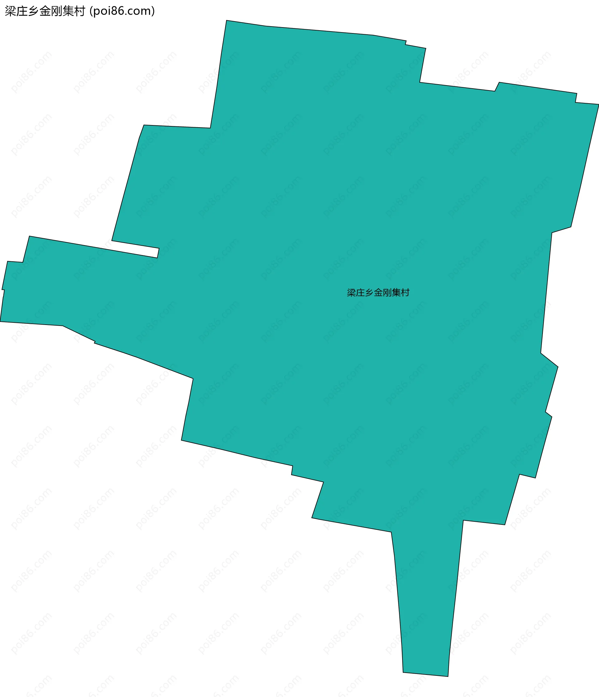 梁庄乡金刚集村边界地图