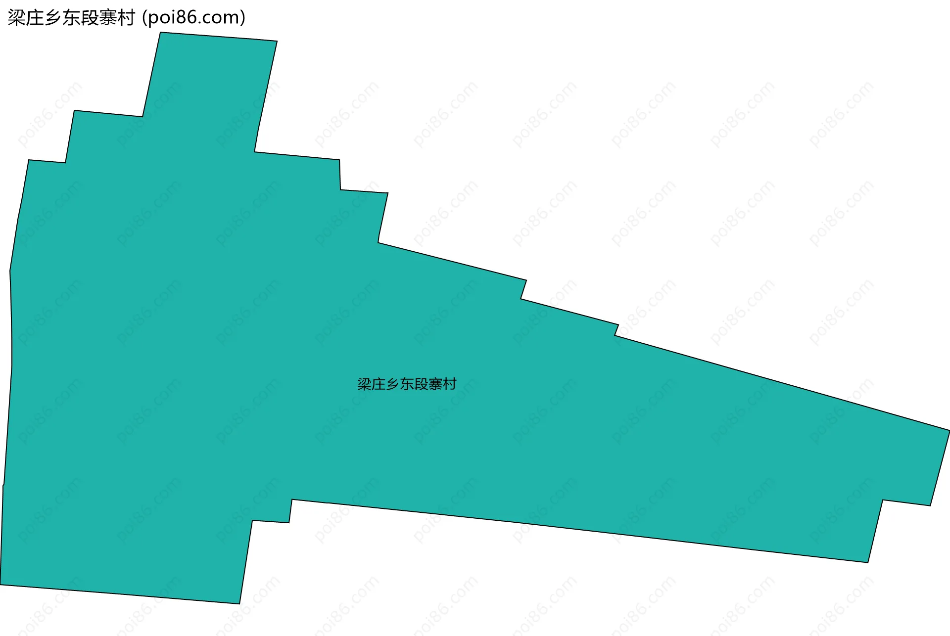 梁庄乡东段寨村边界地图