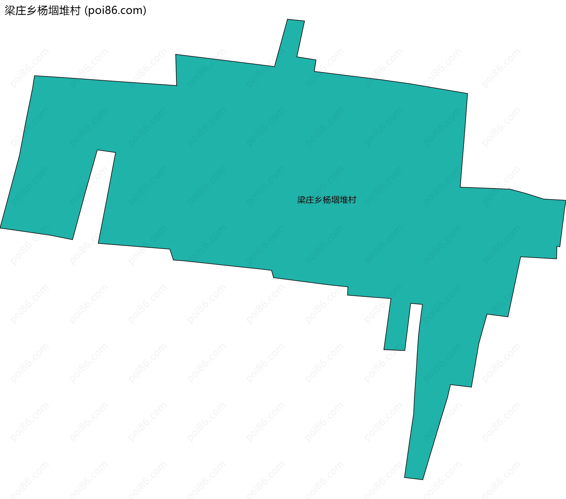 梁庄乡杨堌堆村边界地图