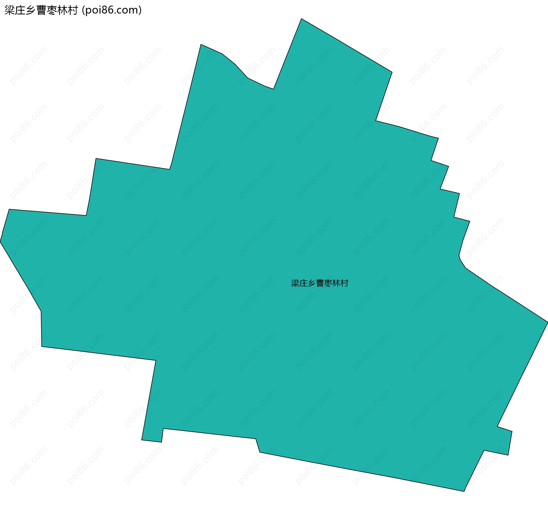 梁庄乡曹枣林村边界地图
