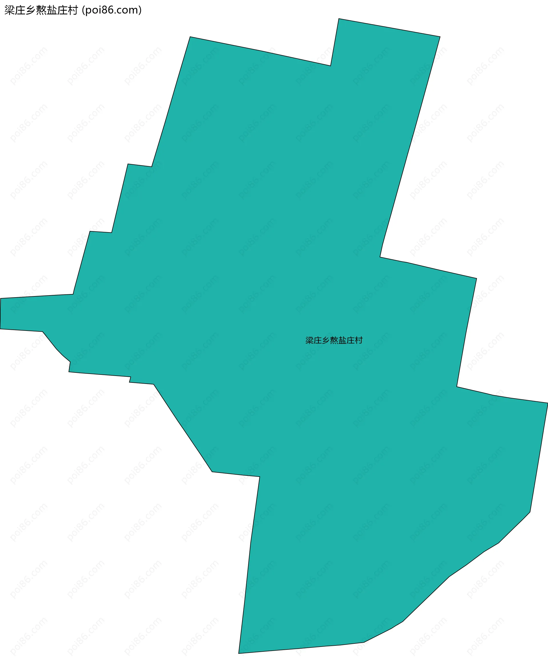 梁庄乡熬盐庄村边界地图