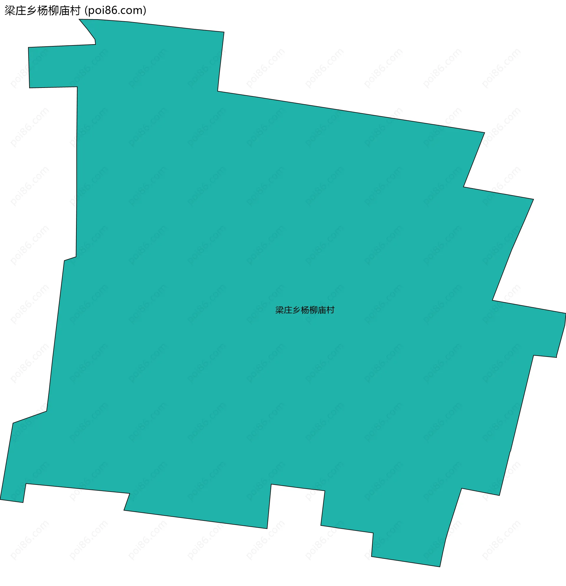 梁庄乡杨柳庙村边界地图