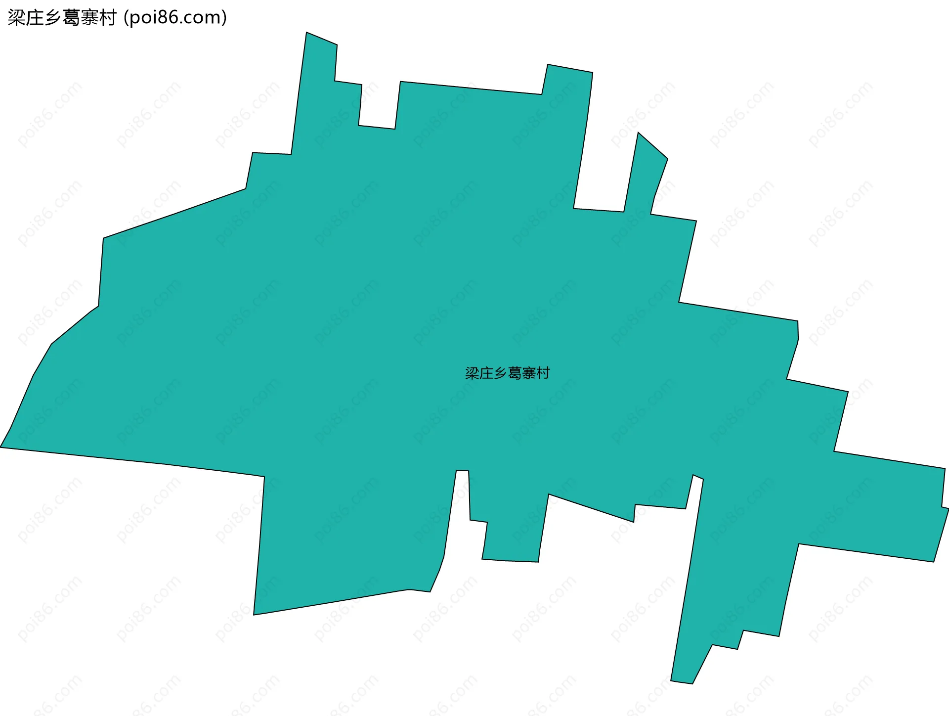 梁庄乡葛寨村边界地图
