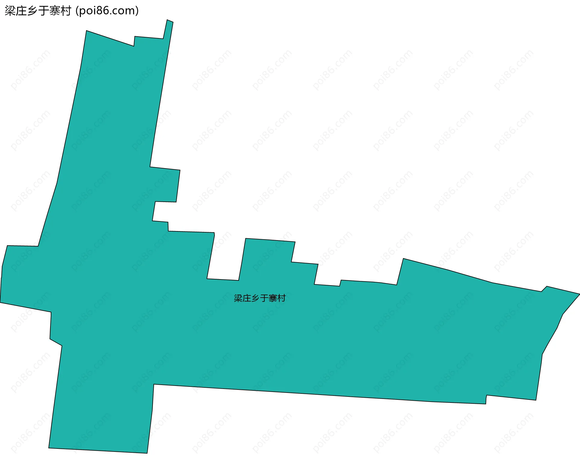 梁庄乡于寨村边界地图