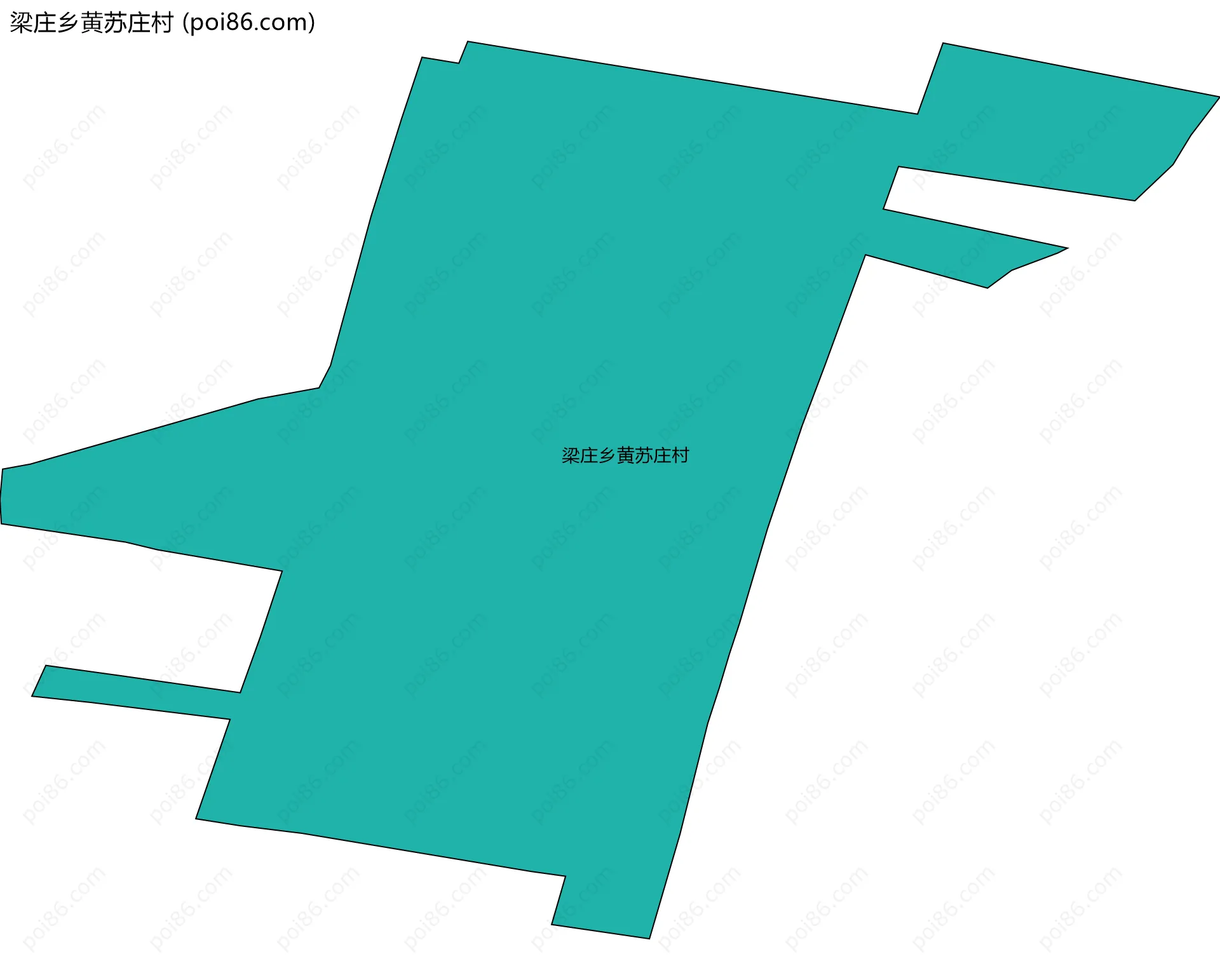 梁庄乡黄苏庄村边界地图