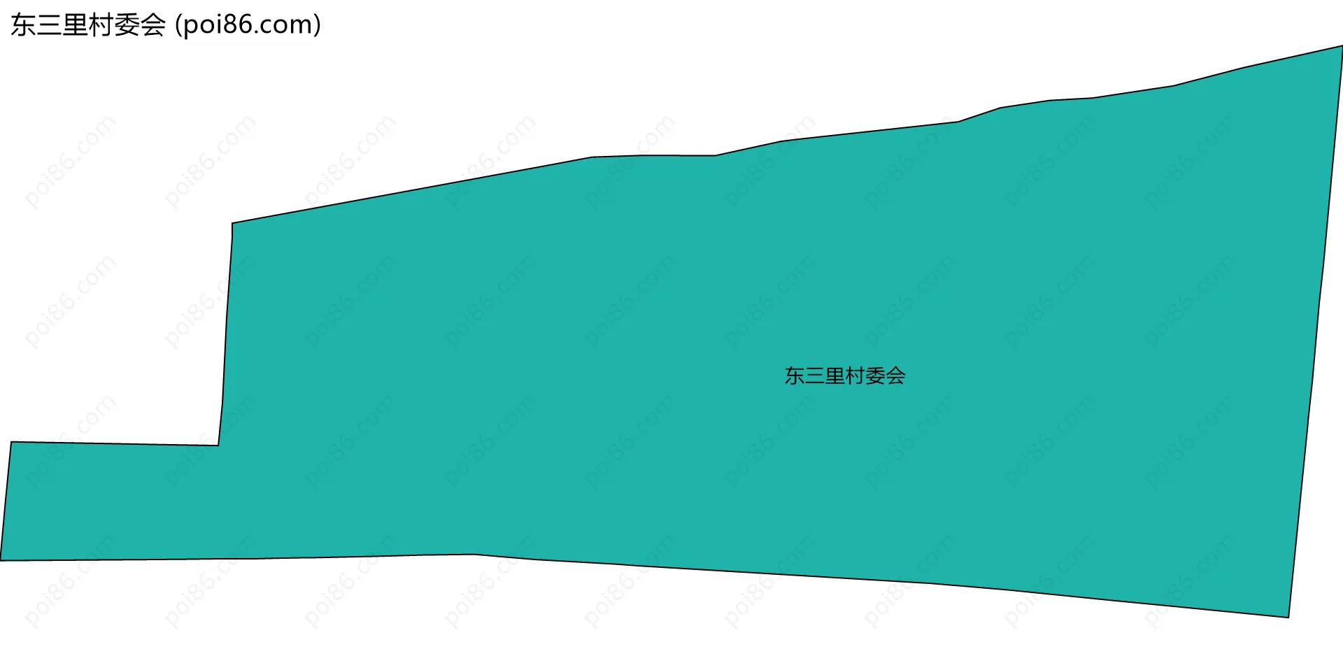 东三里村委会边界地图