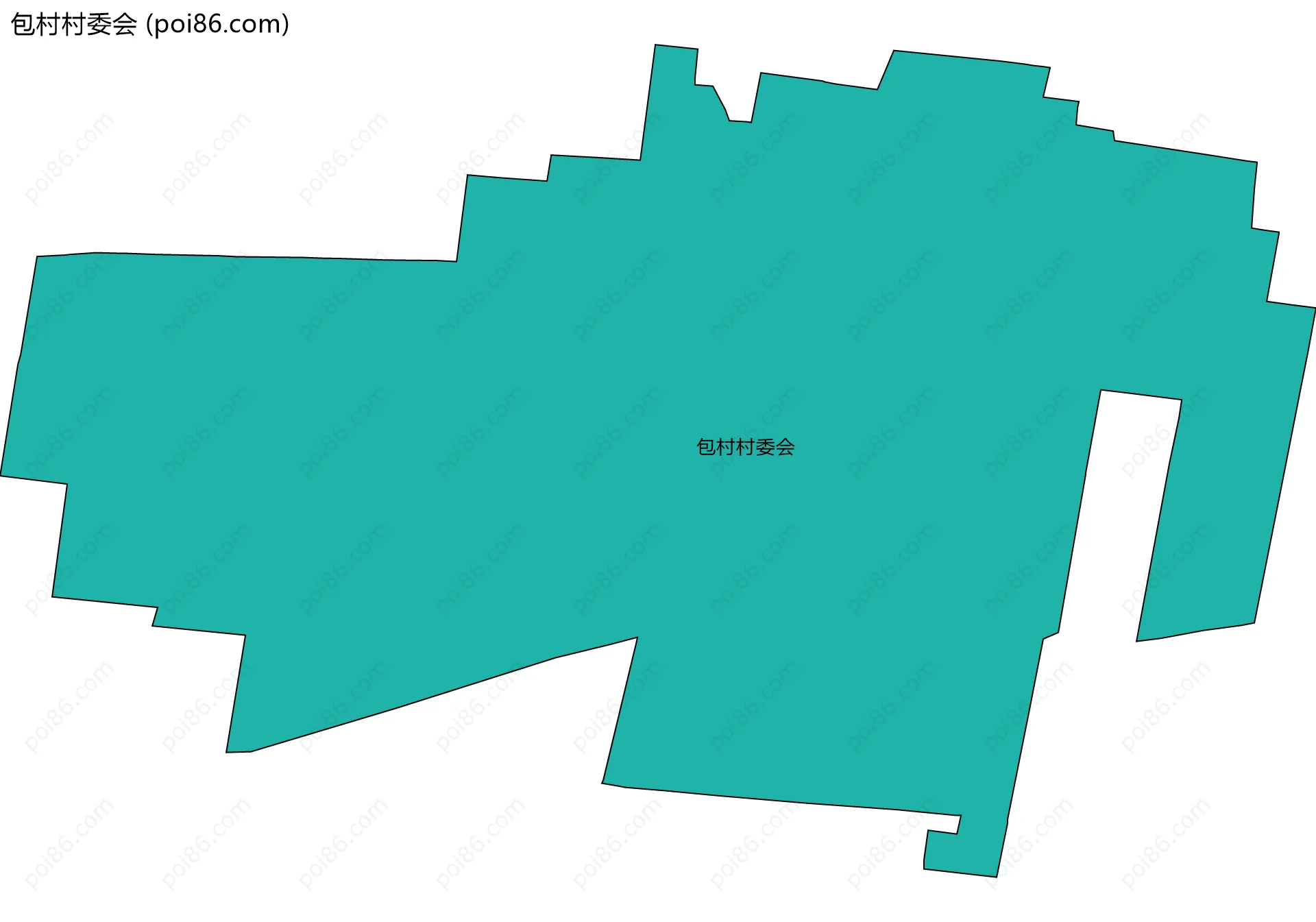 包村村委会边界地图