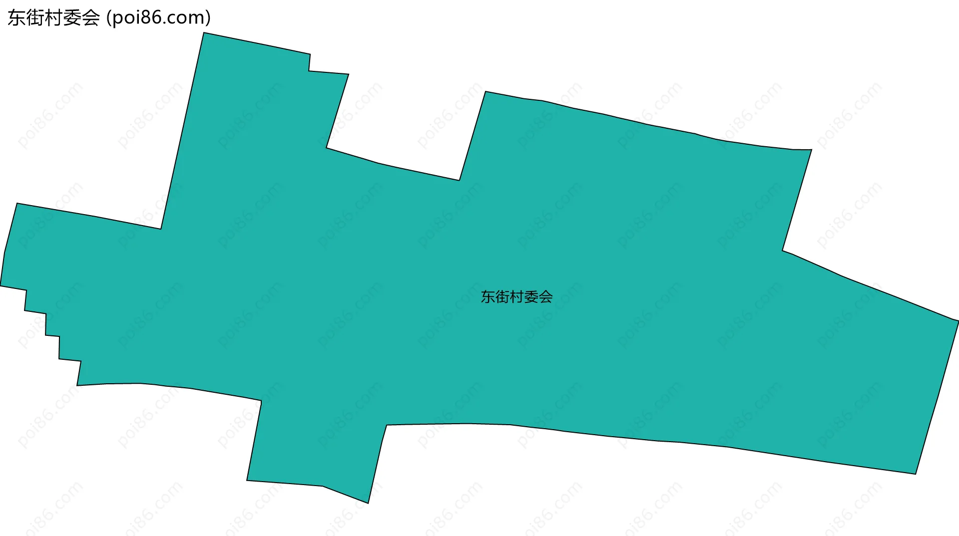 东街村委会边界地图