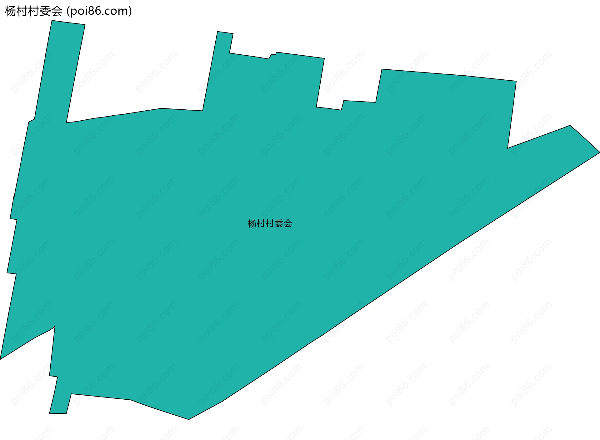 杨村村委会边界地图
