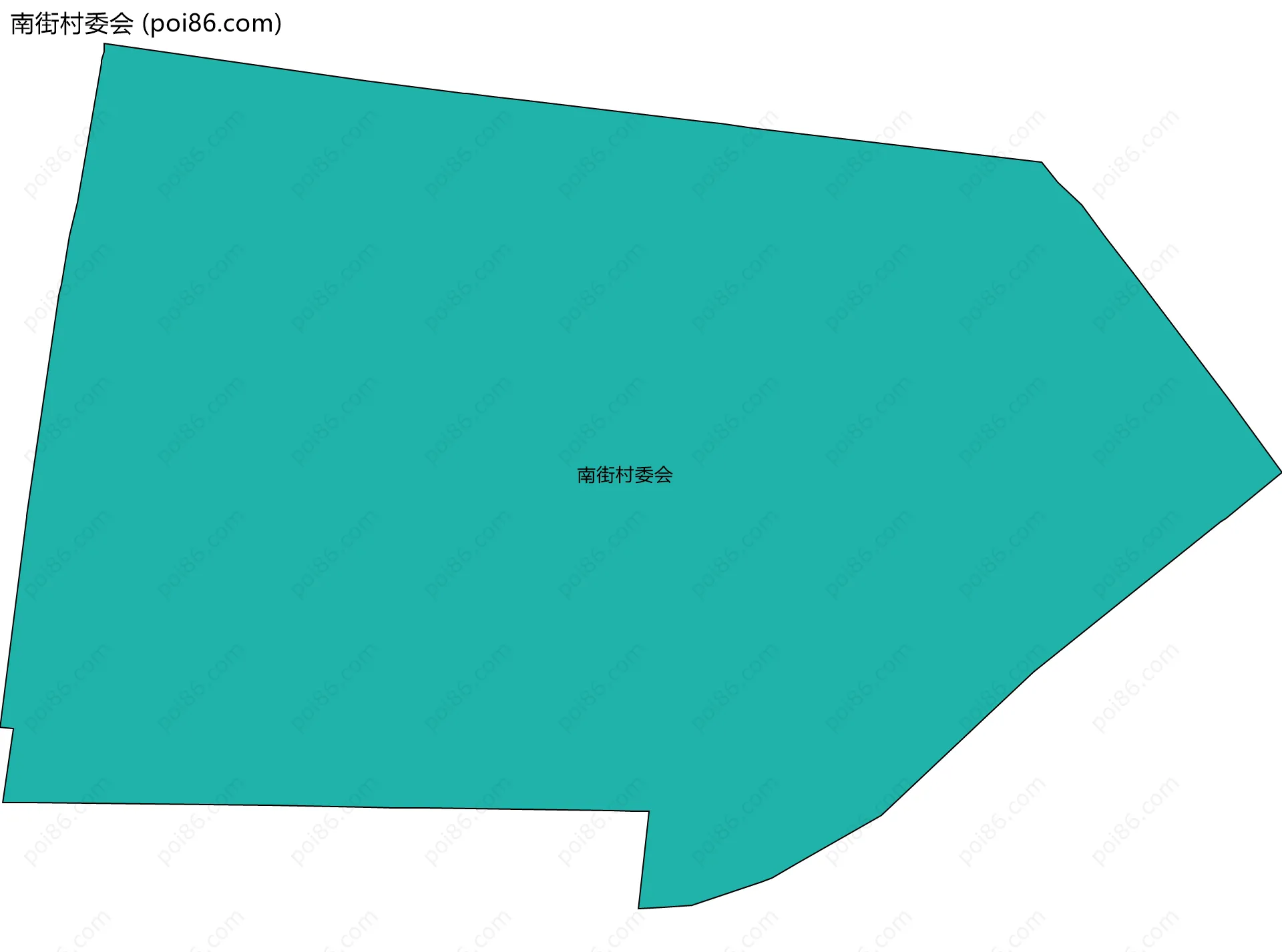 南街村委会边界地图