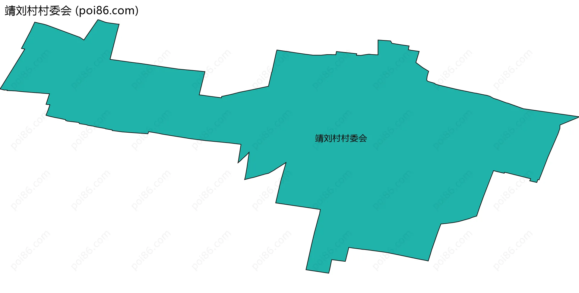 靖刘村村委会边界地图