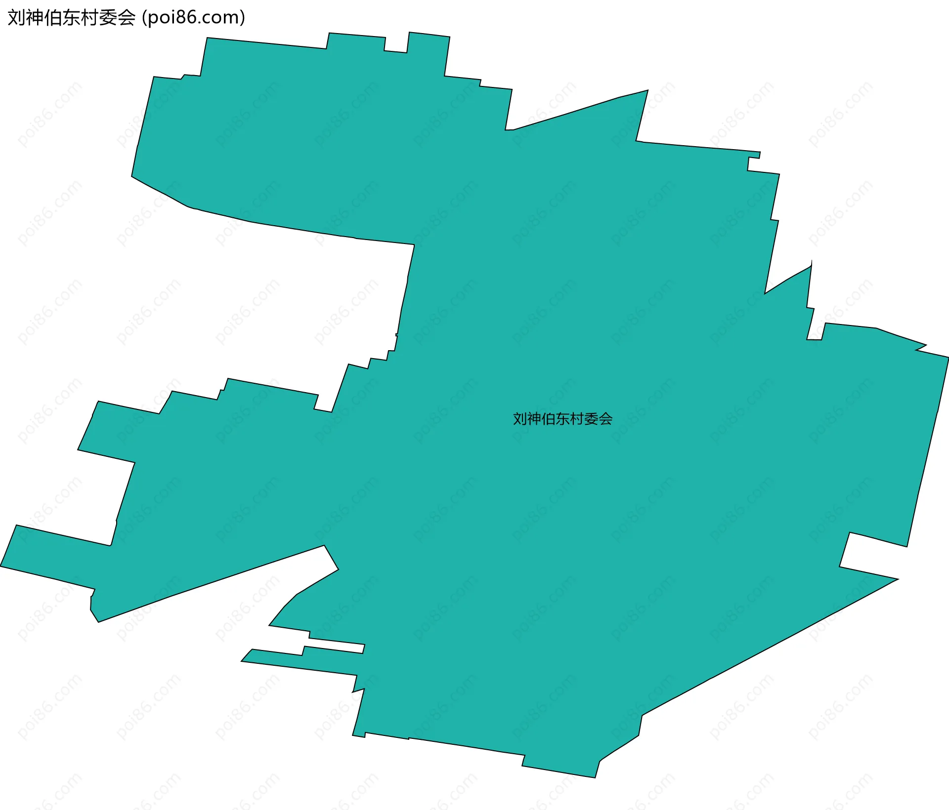 刘神伯东村委会边界地图