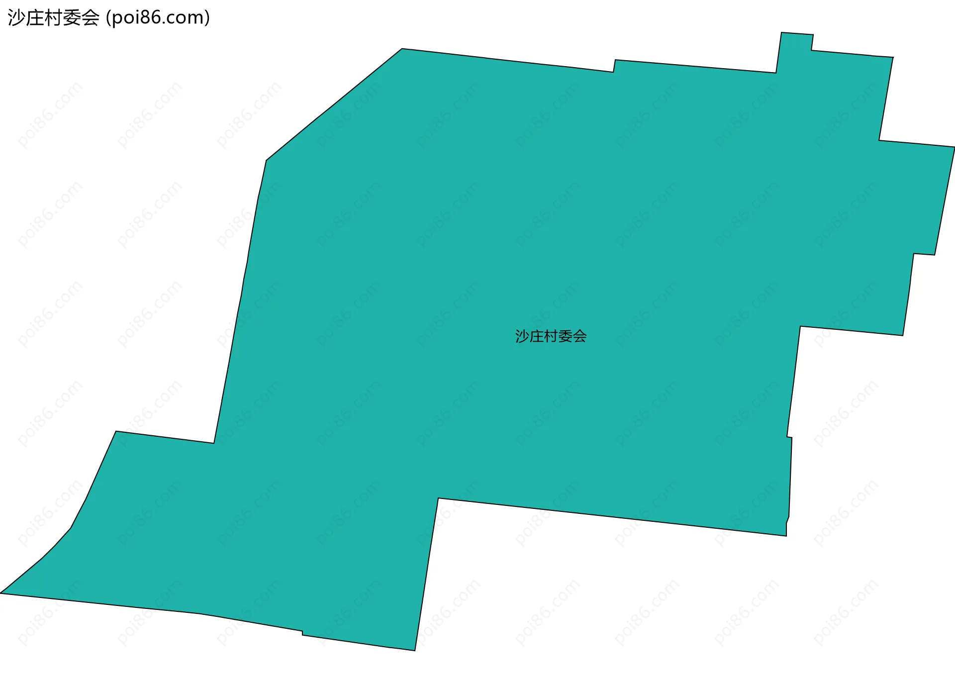 沙庄村委会边界地图
