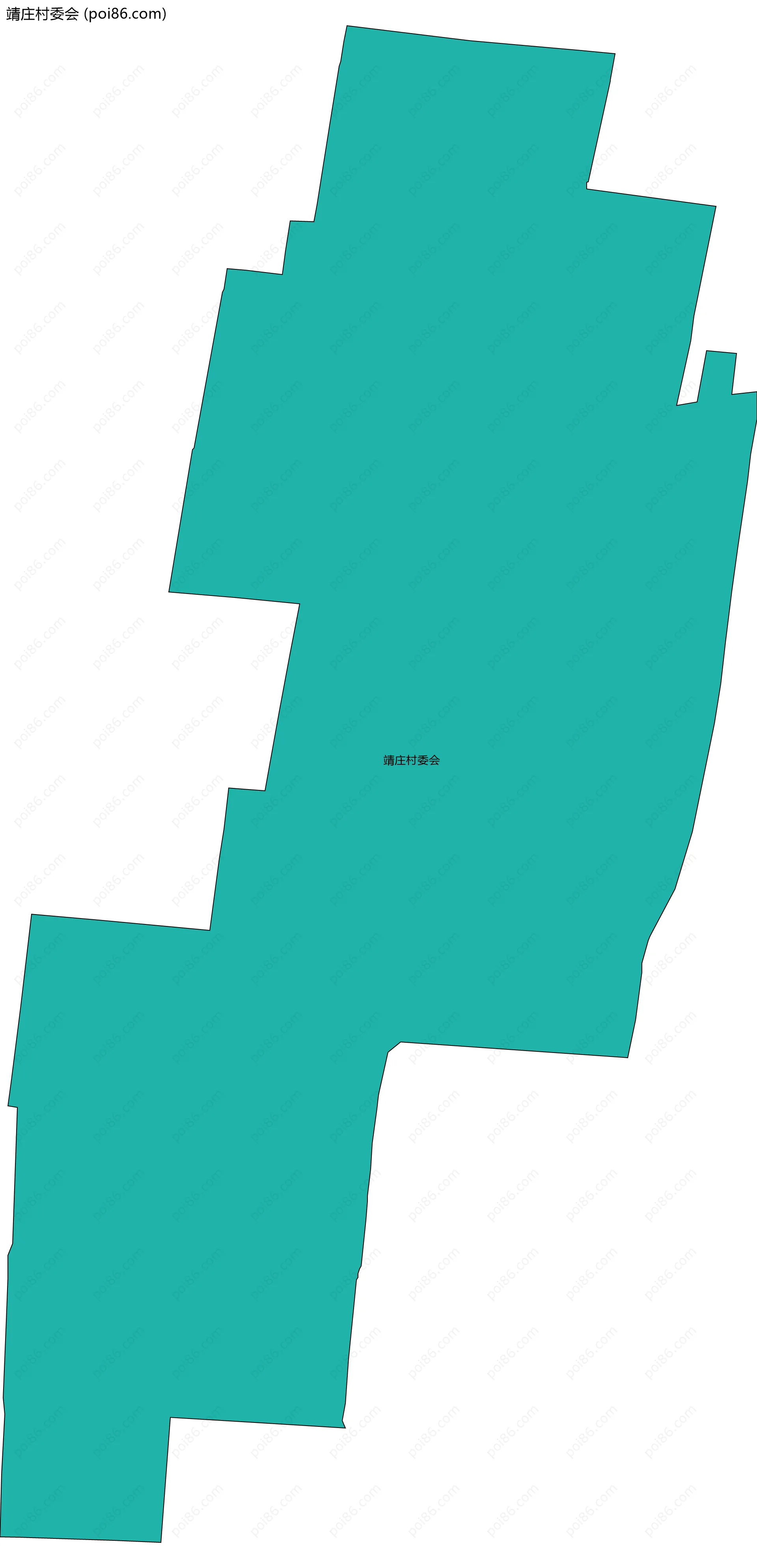 靖庄村委会边界地图