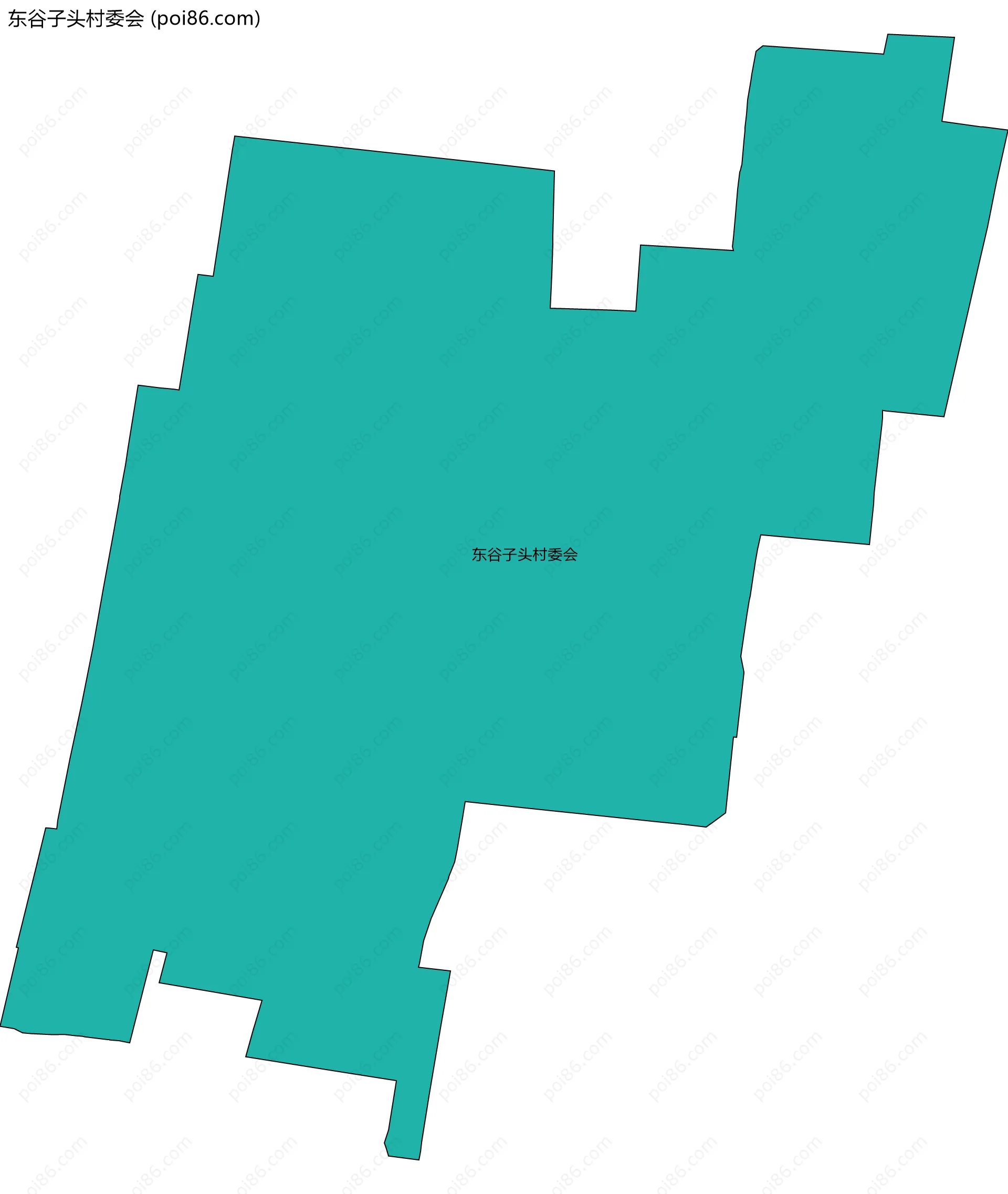 东谷子头村委会边界地图