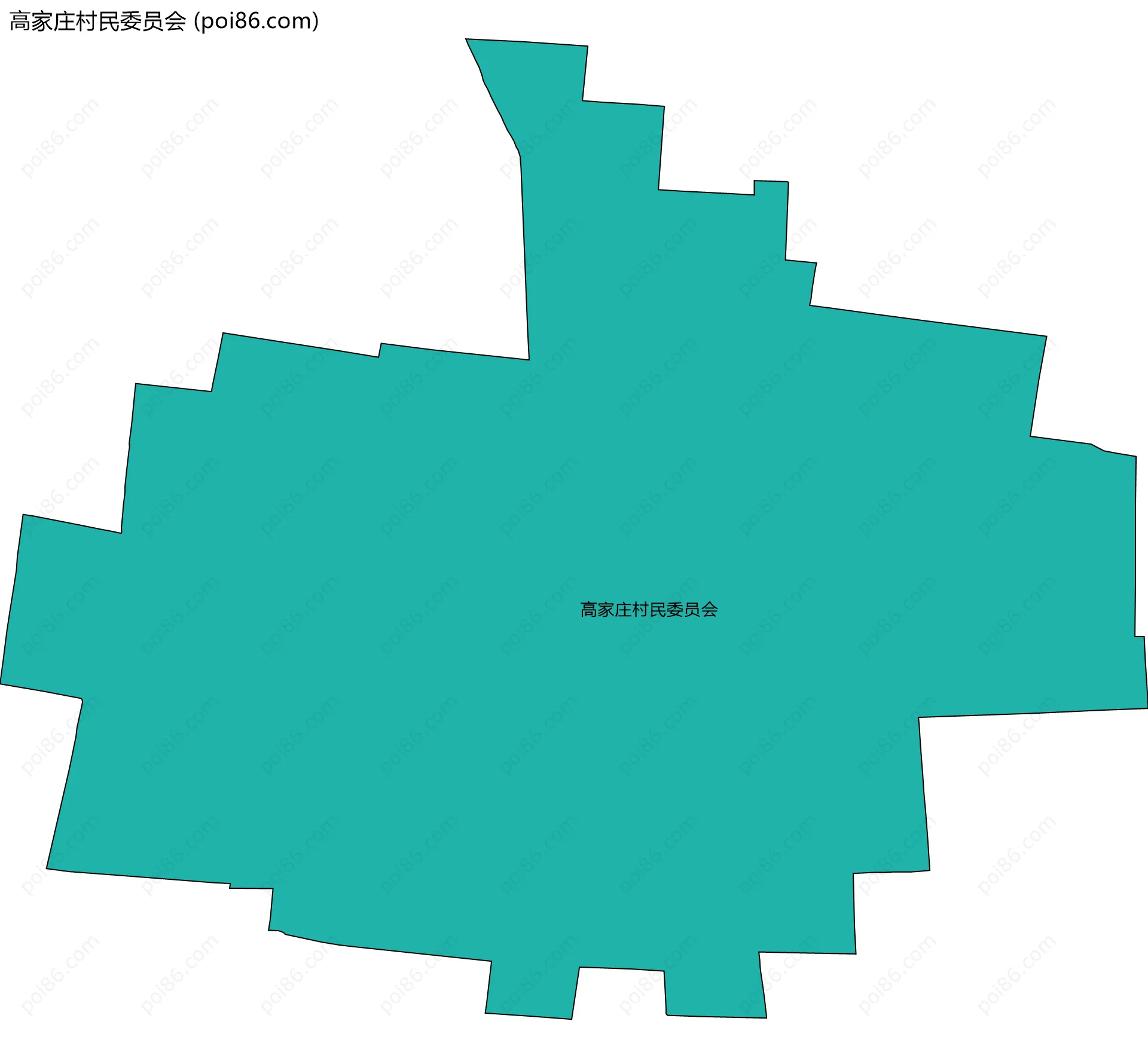 高家庄村民委员会边界地图