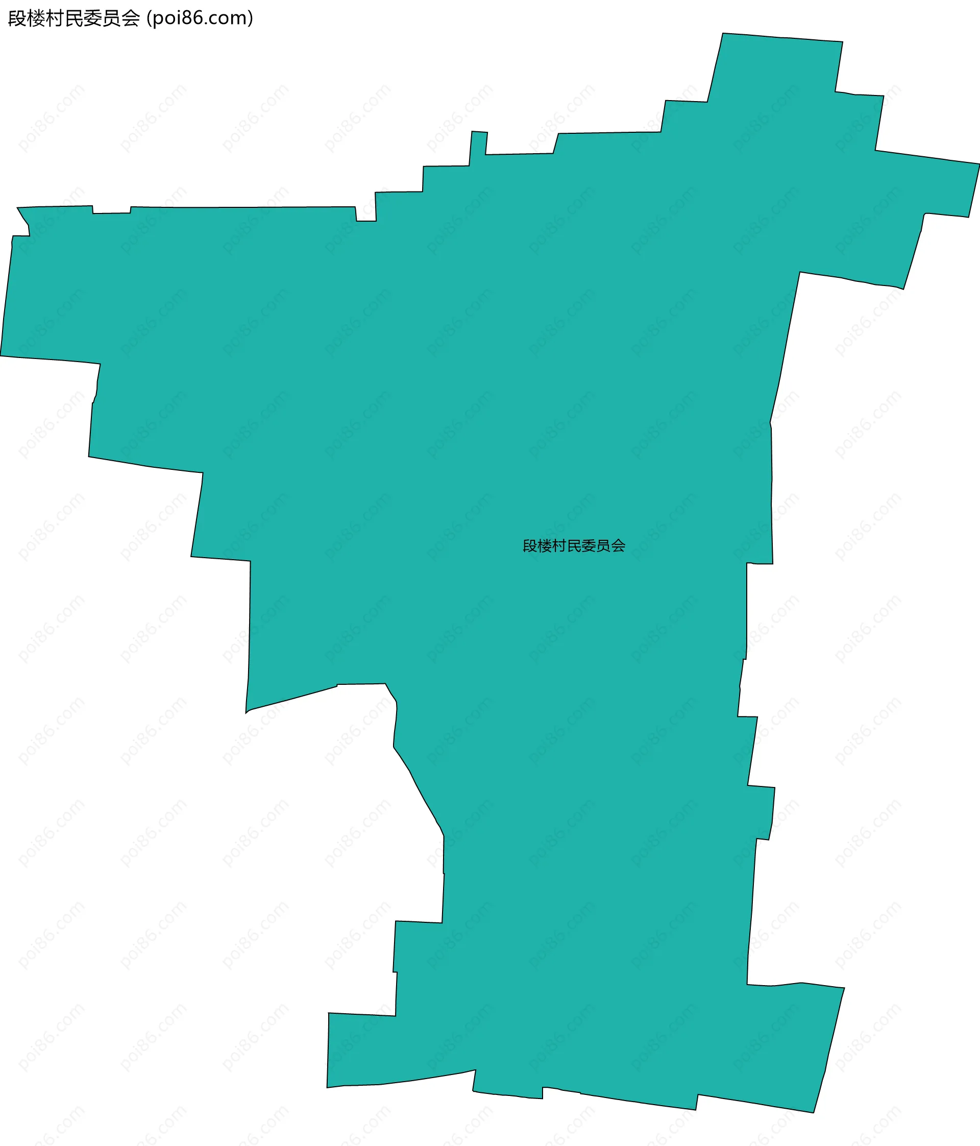 段楼村民委员会边界地图