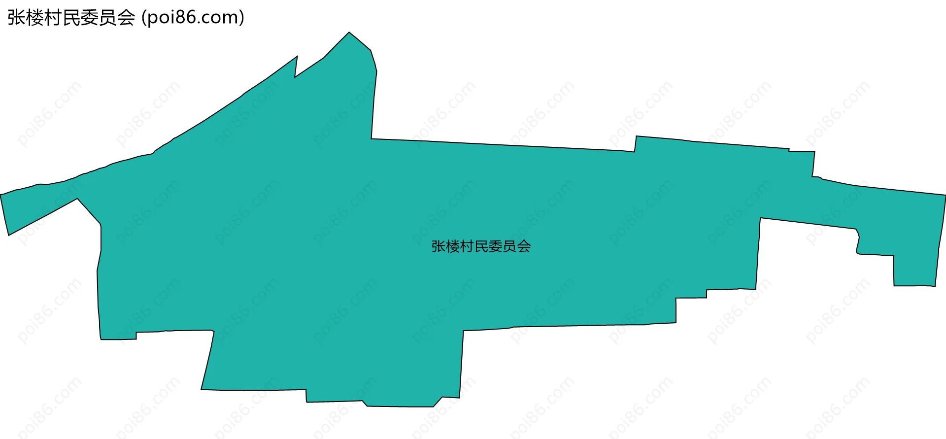 张楼村民委员会边界地图