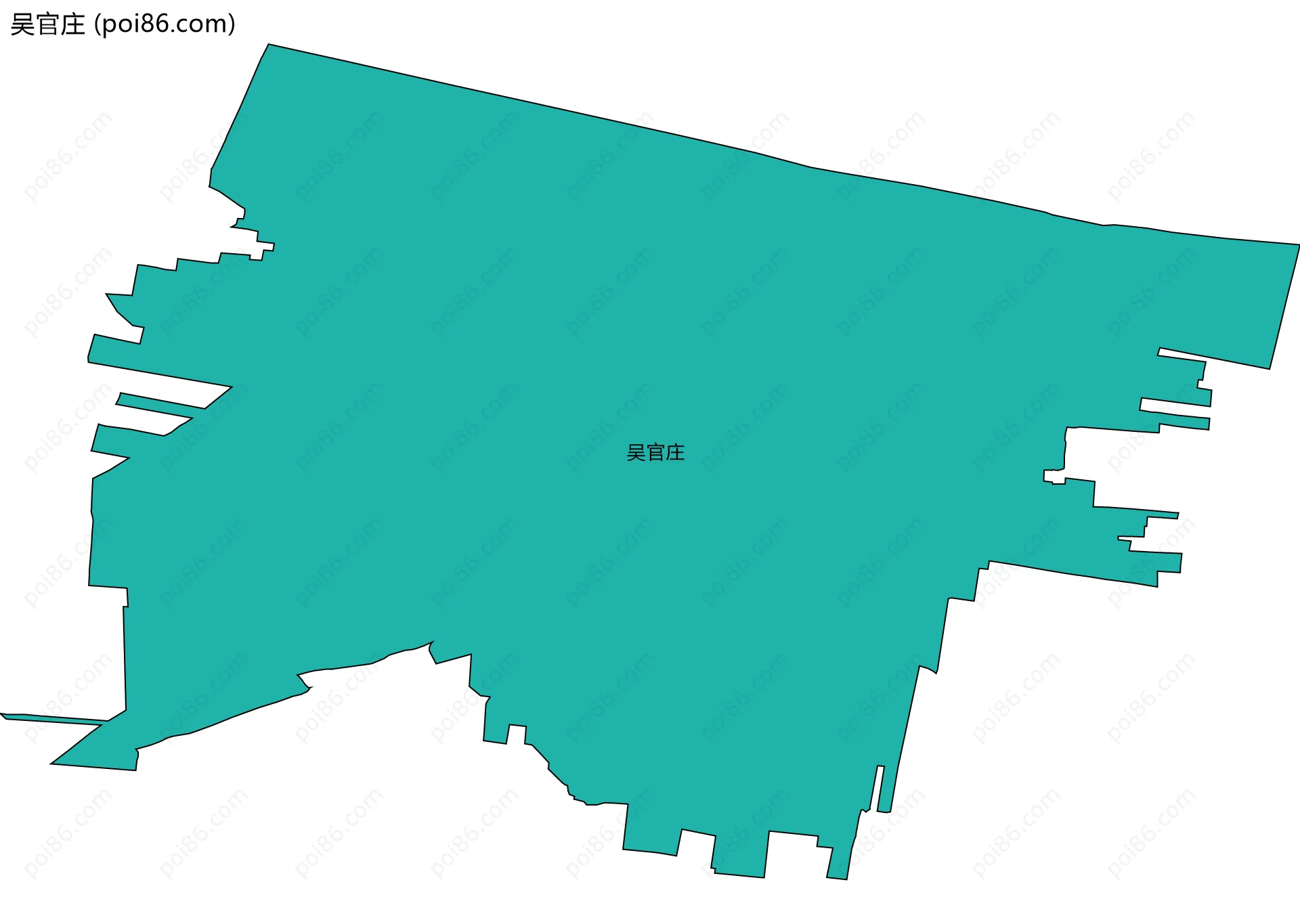 吴官庄边界地图