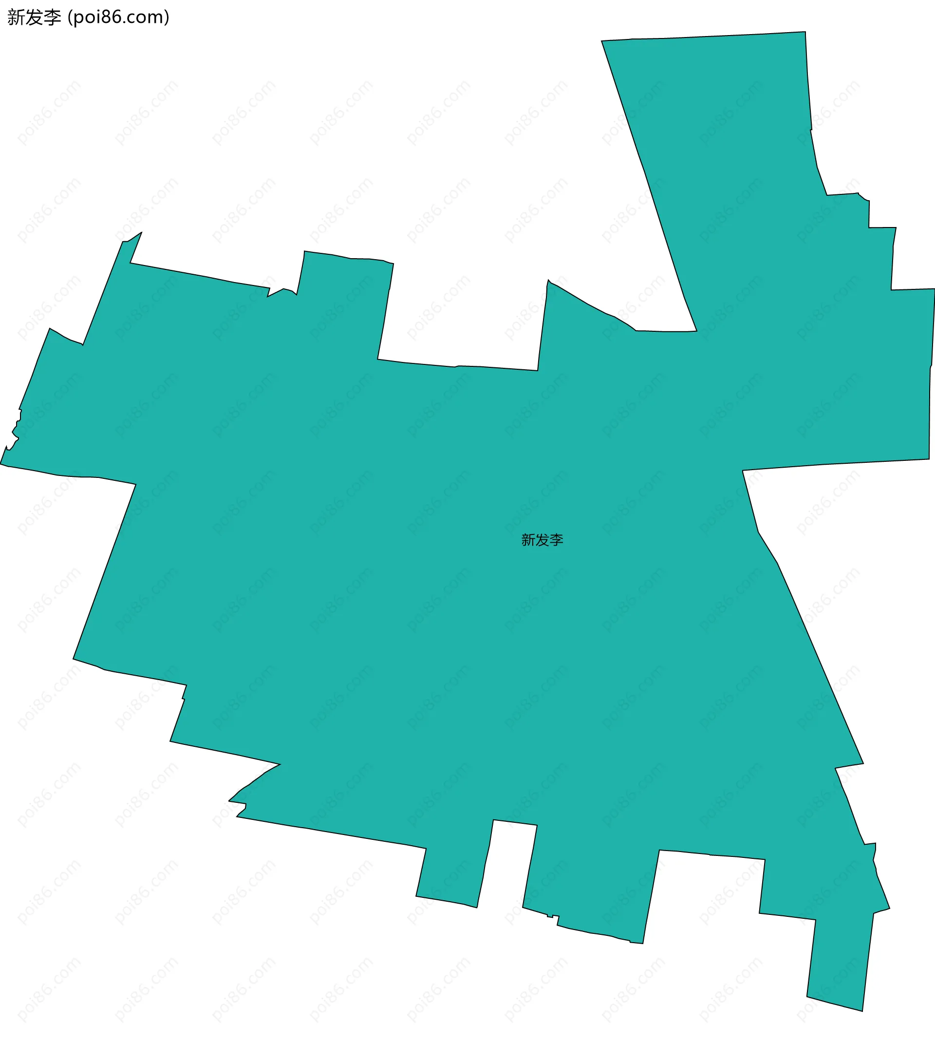 新发李边界地图