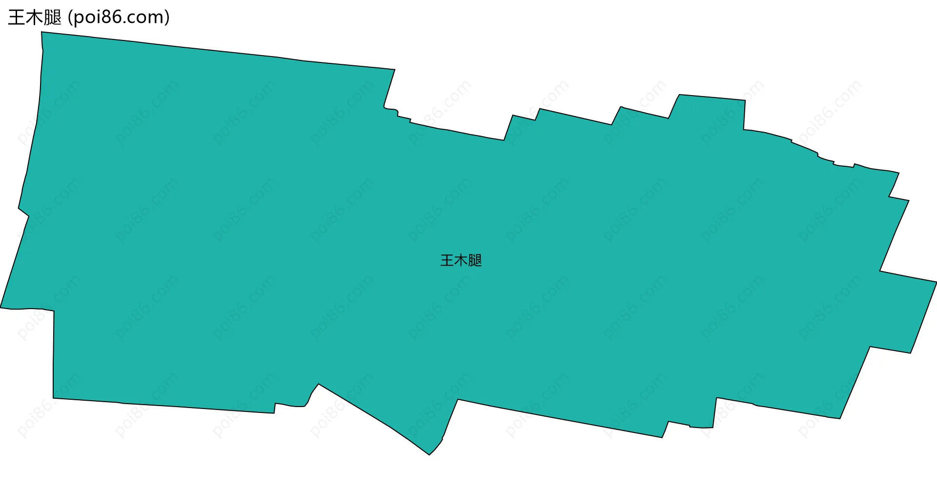王木腿边界地图