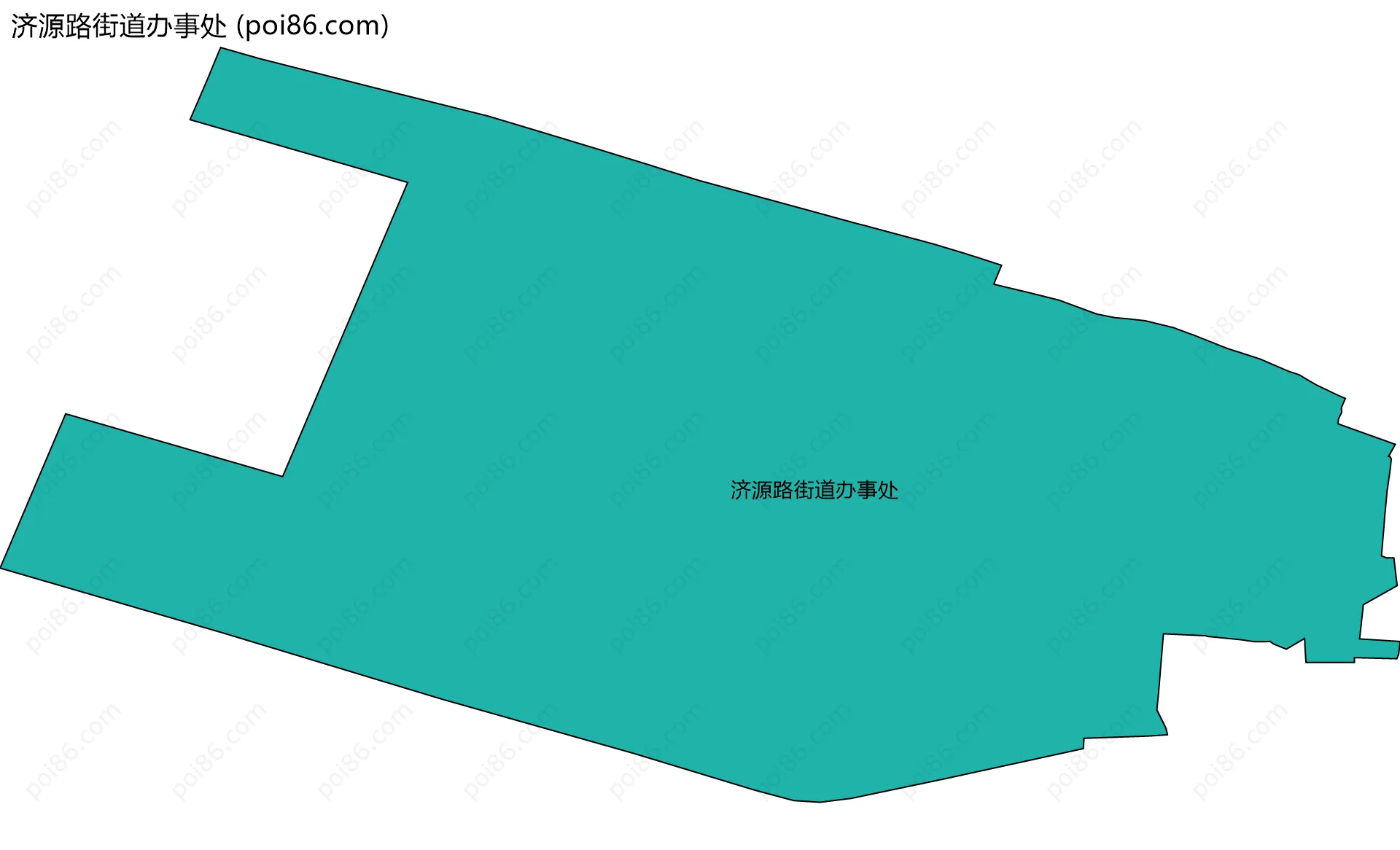 济源路街道办事处边界地图