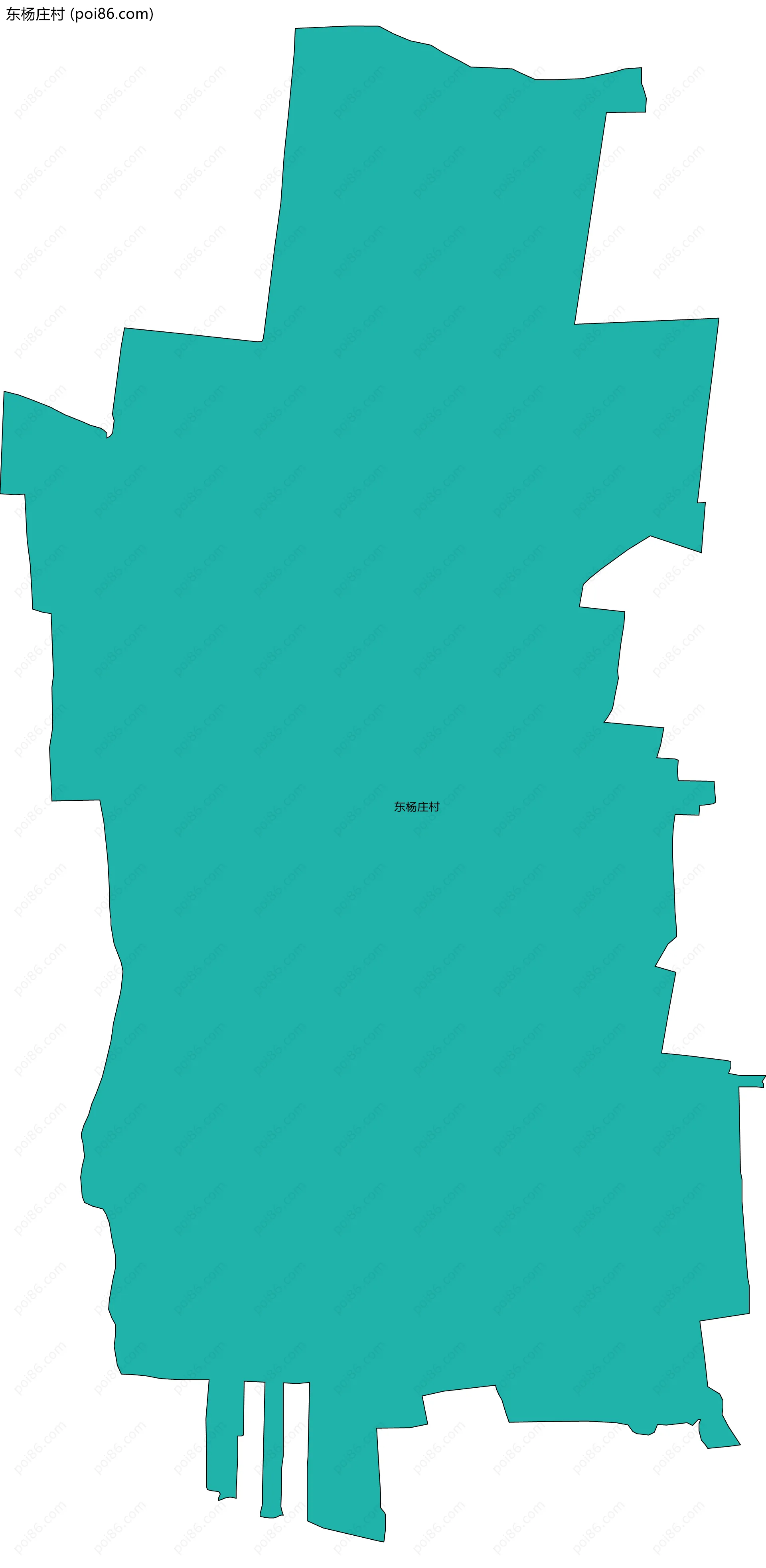 东杨庄村边界地图