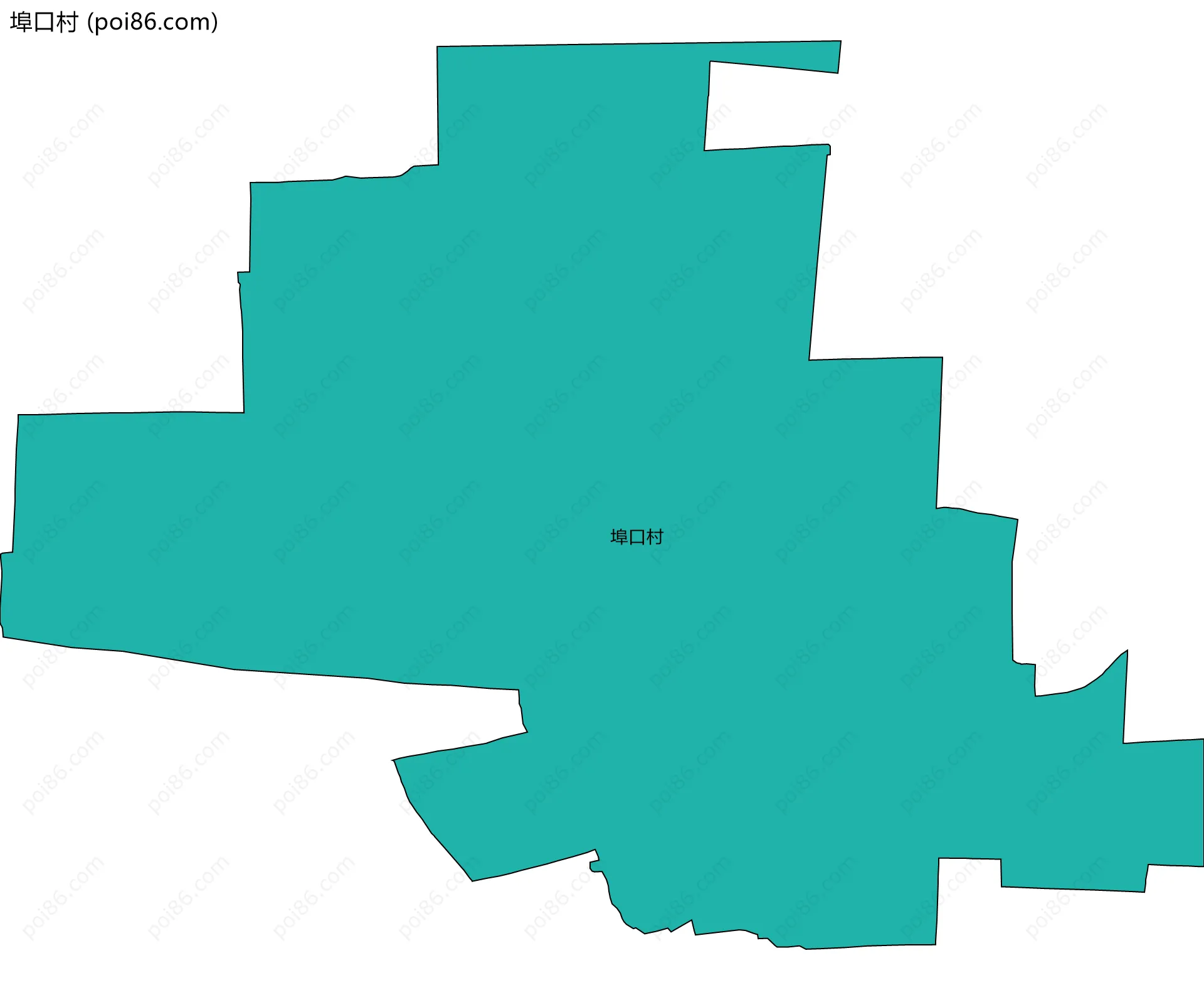 埠口村边界地图