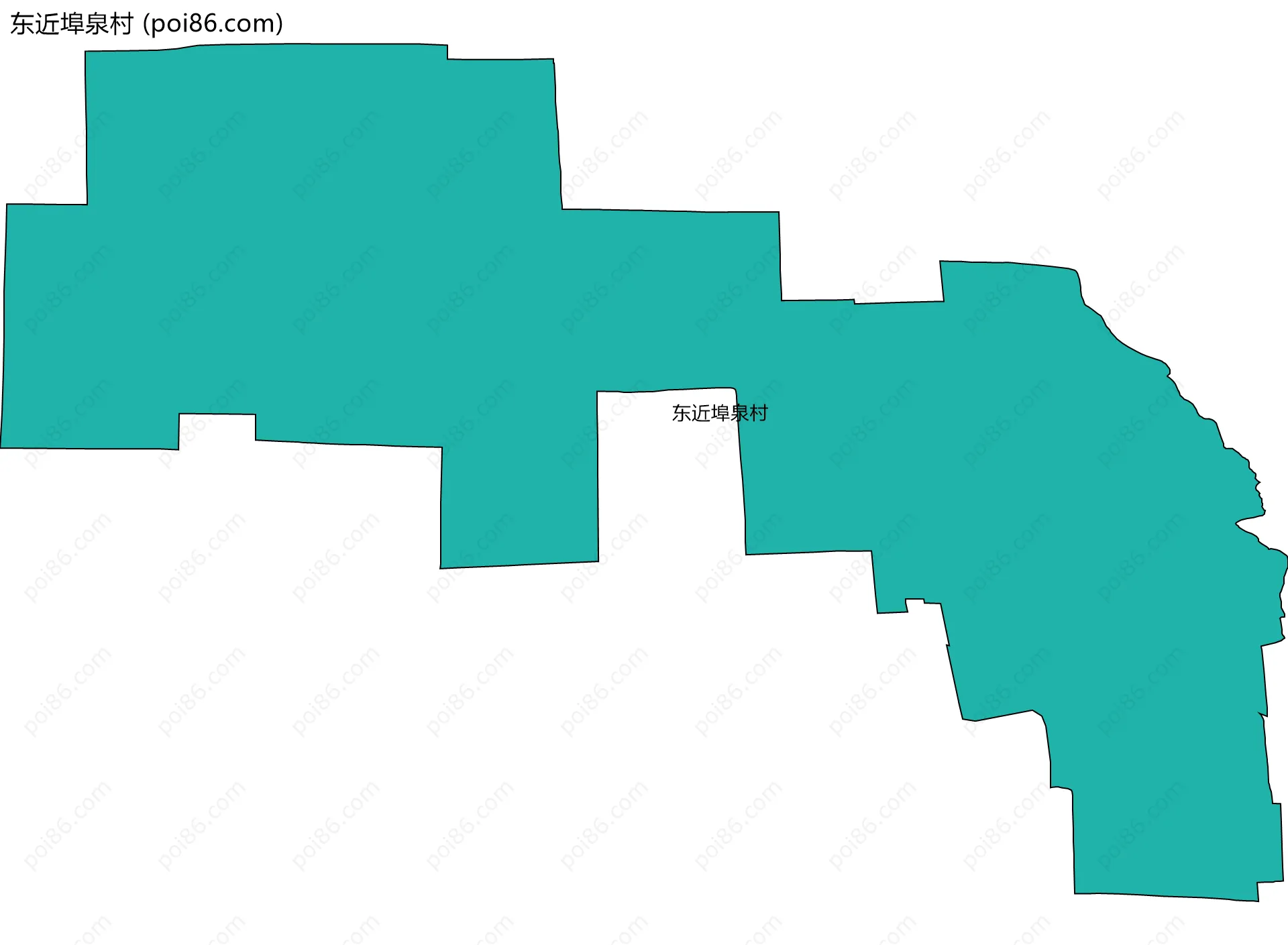 东近埠泉村边界地图