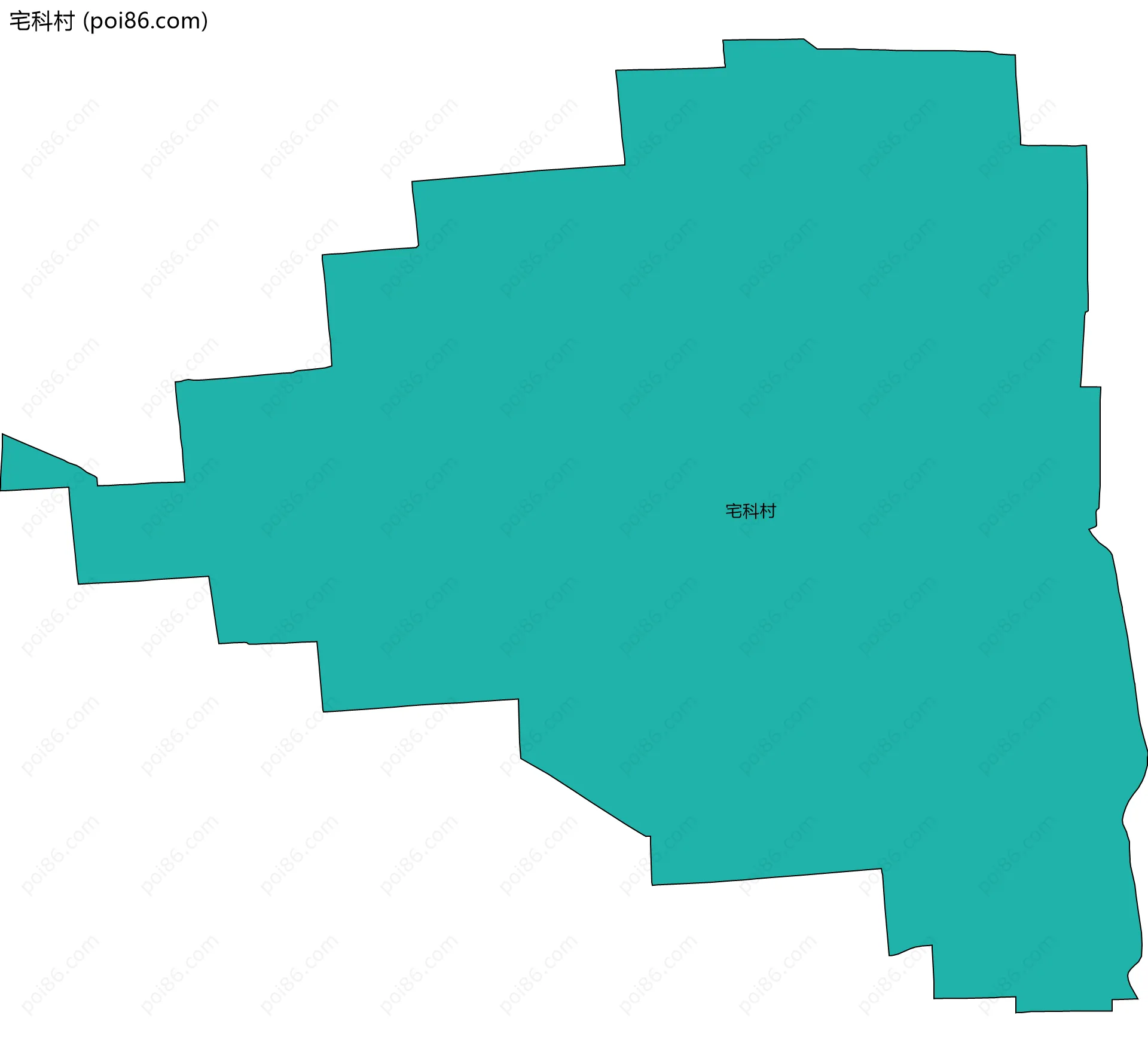 宅科村边界地图