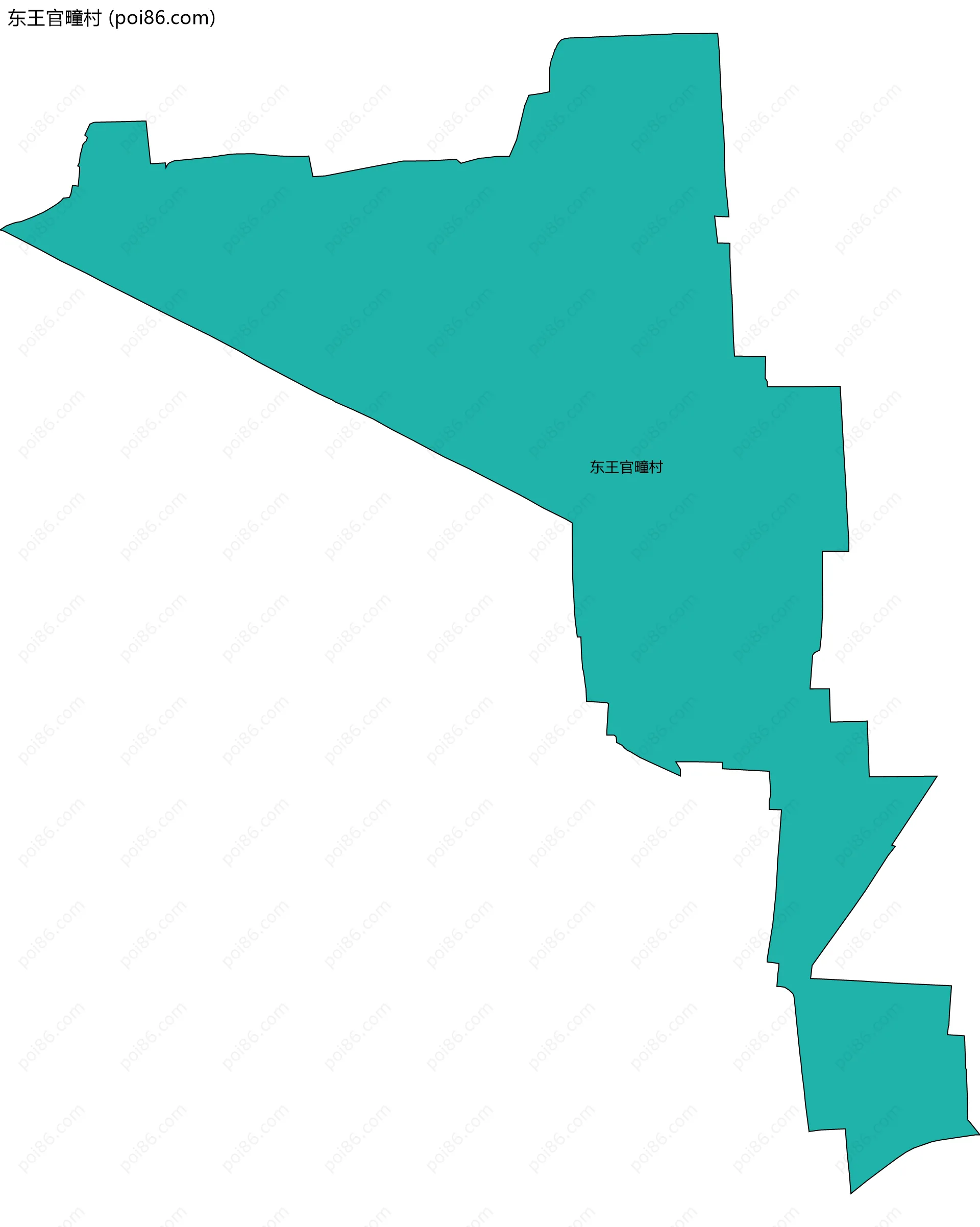 东王官疃村边界地图