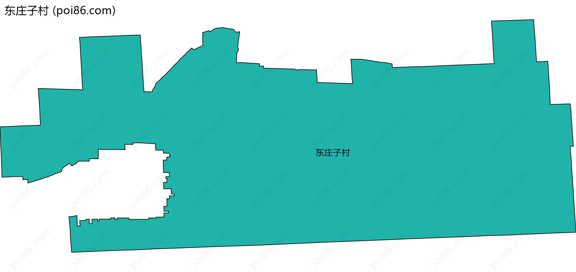 东庄子村边界地图