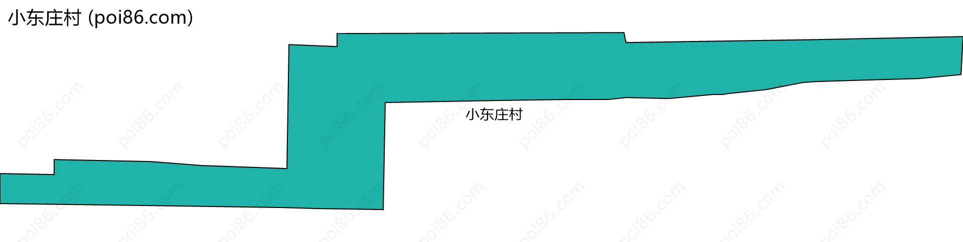 小东庄村边界地图