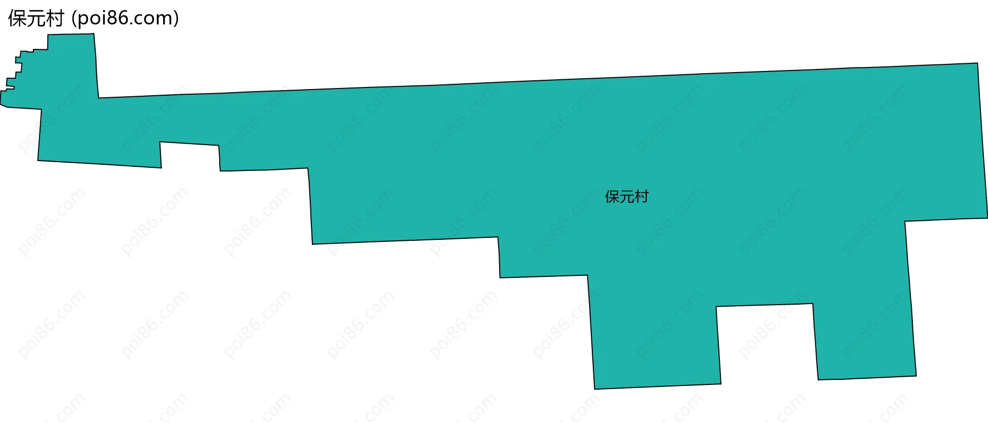 保元村边界地图